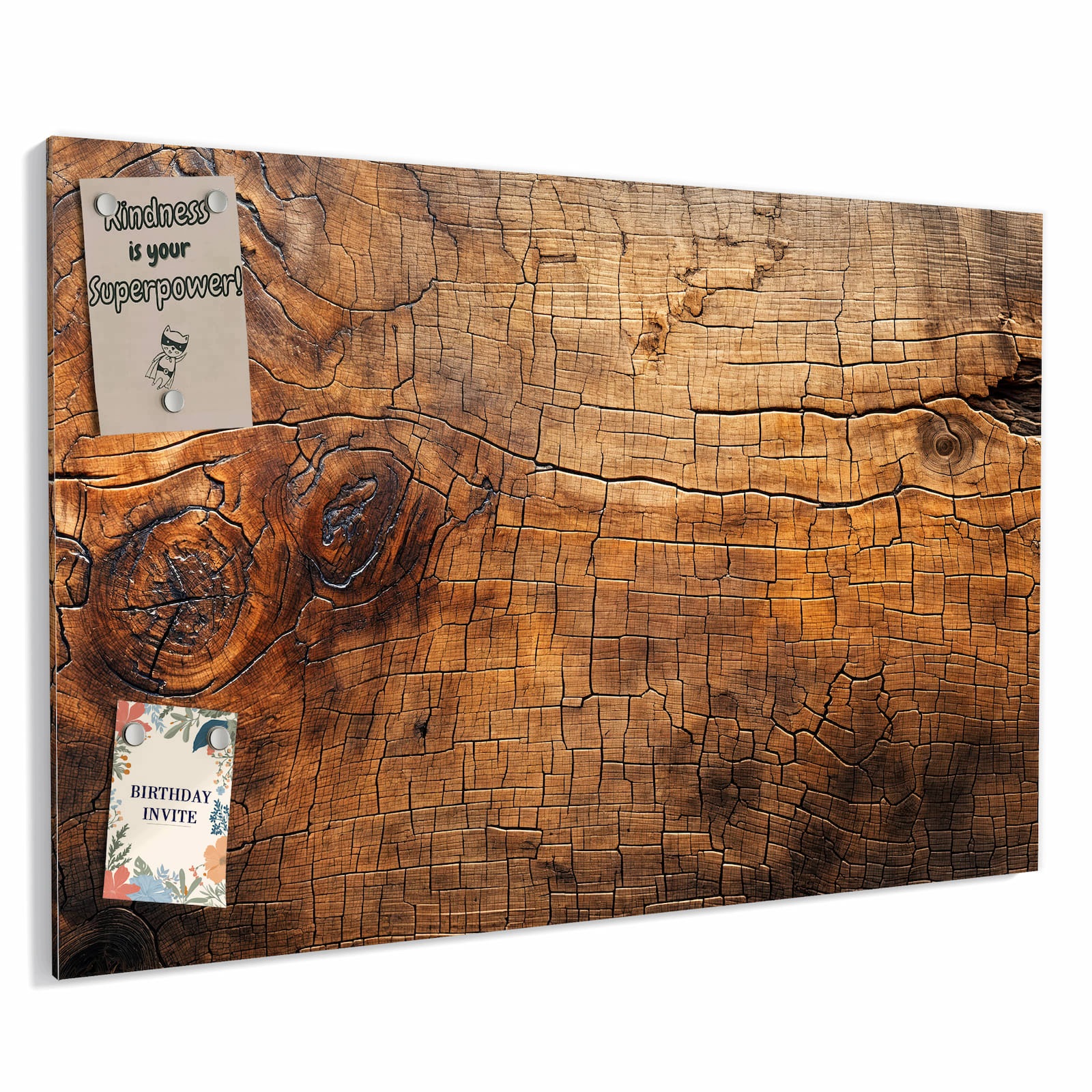 Magnetická tabule – obraz na zeď Vintage sloje dřeva | 60 × 40 cm