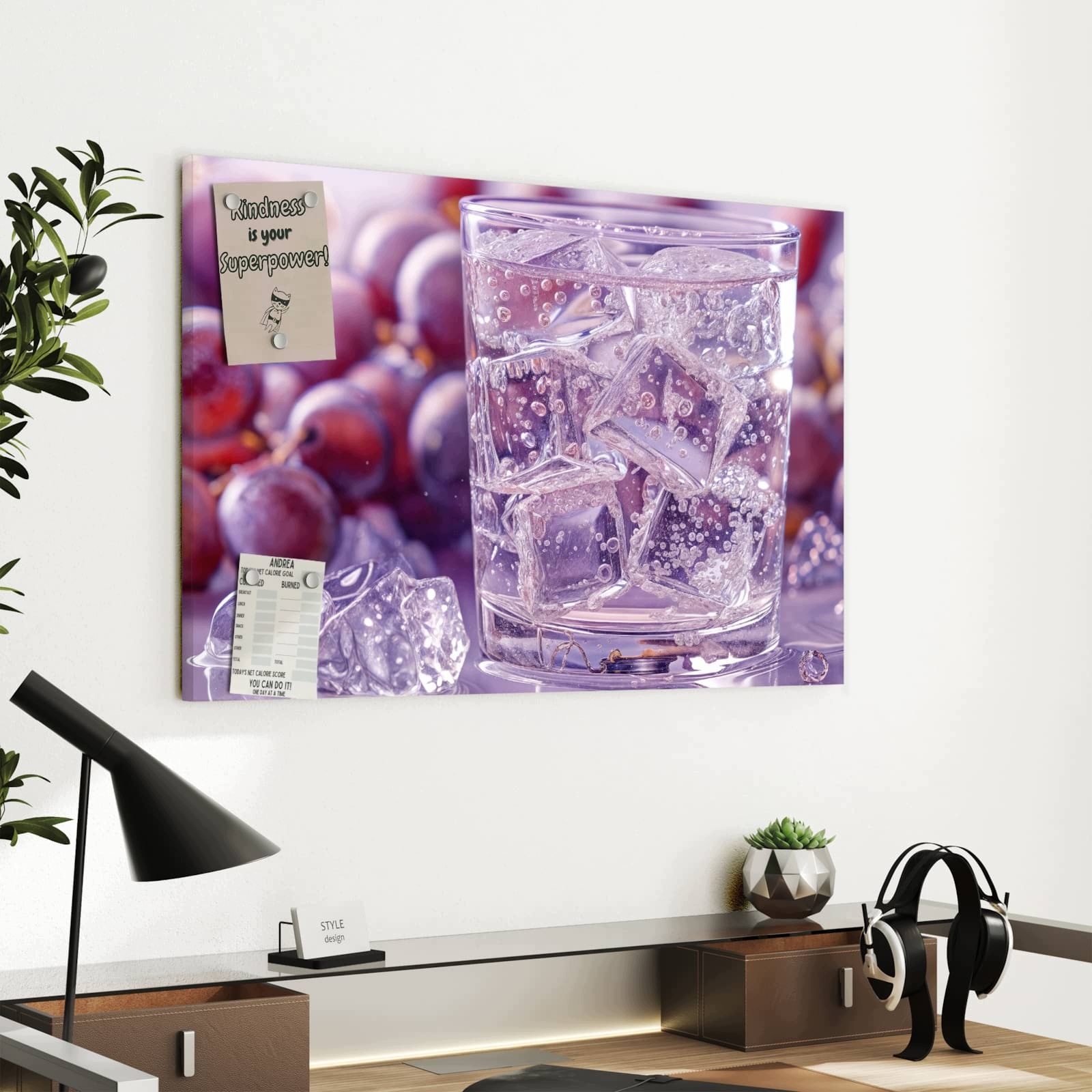 Magnetická tabule – obraz na zeď Mražený hroznový nápoj | 60 × 40 cm