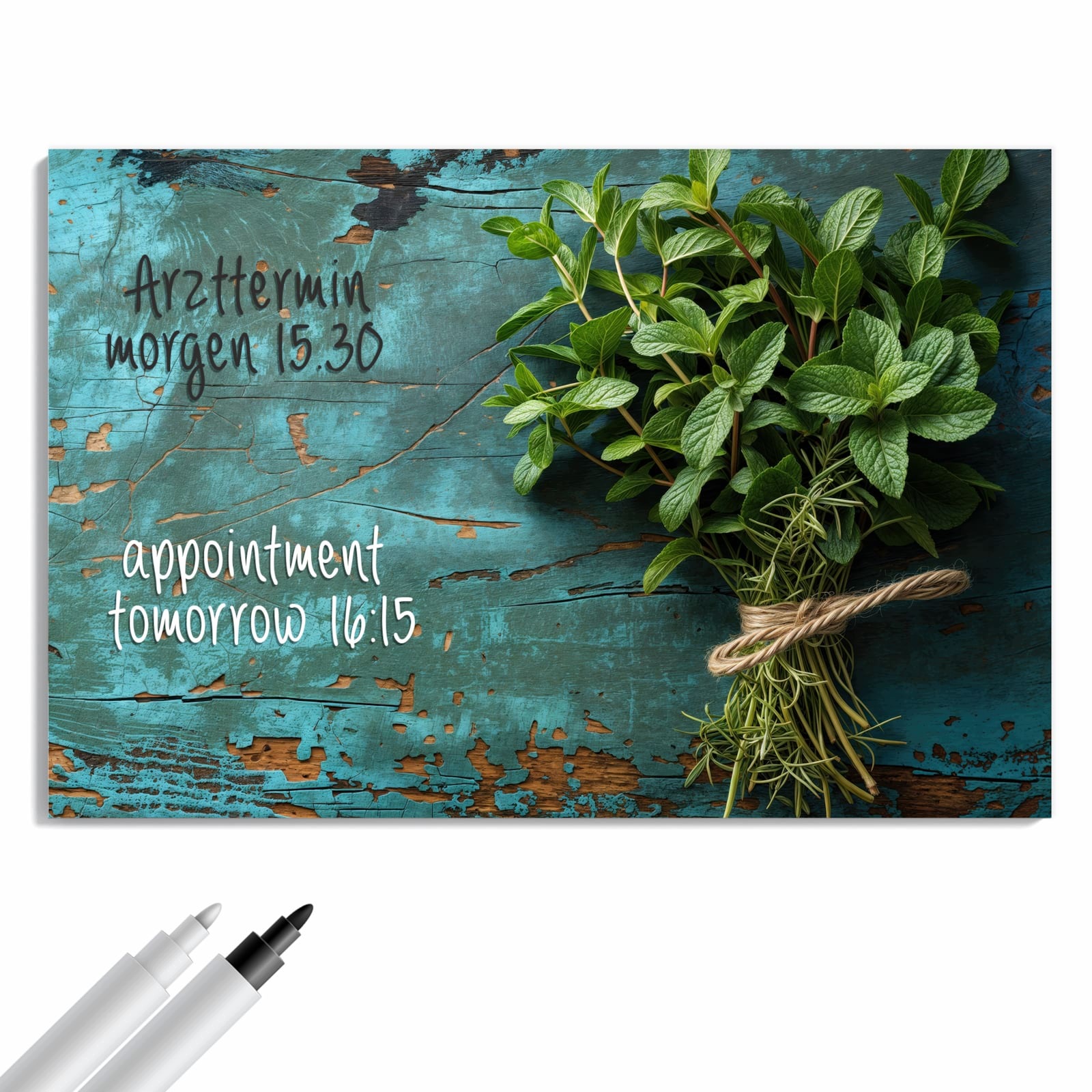 Magnetická tabule – obraz na zeď Staré nůžky na dřevě | 60 × 40 cm