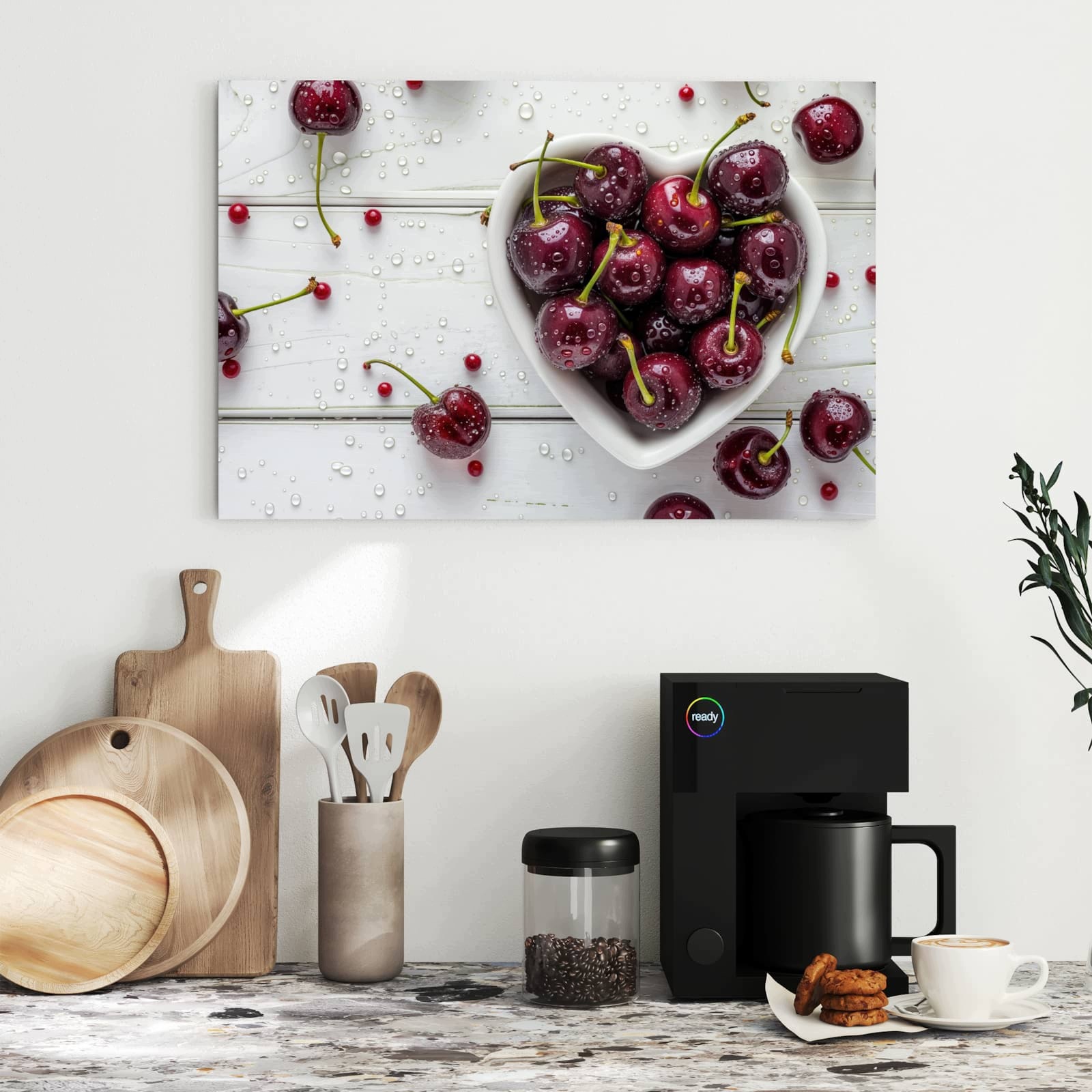 Magnetická tabule – obraz na zeď Čerstvé třešně | 60 × 40 cm
