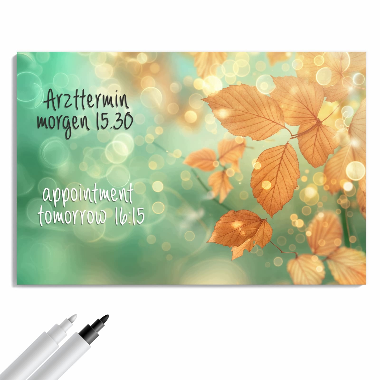 Magnetická tabule – obraz na zeď Podzimní listy – motiv 1 | 60 × 40 cm