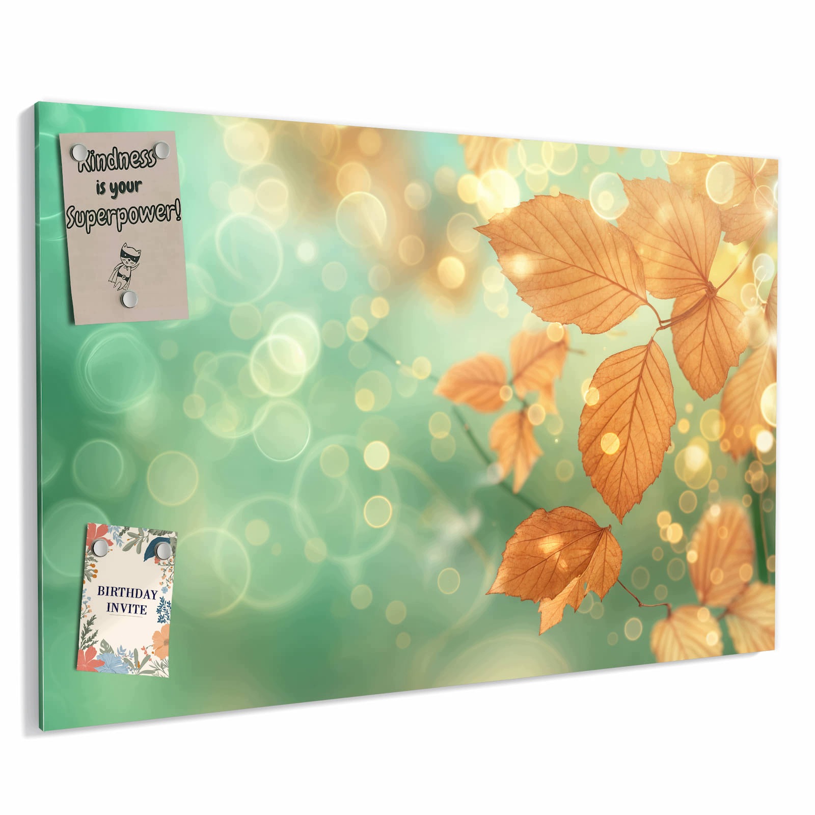 Magnetická tabule – obraz na zeď Podzimní listy – motiv 1 | 60 × 40 cm
