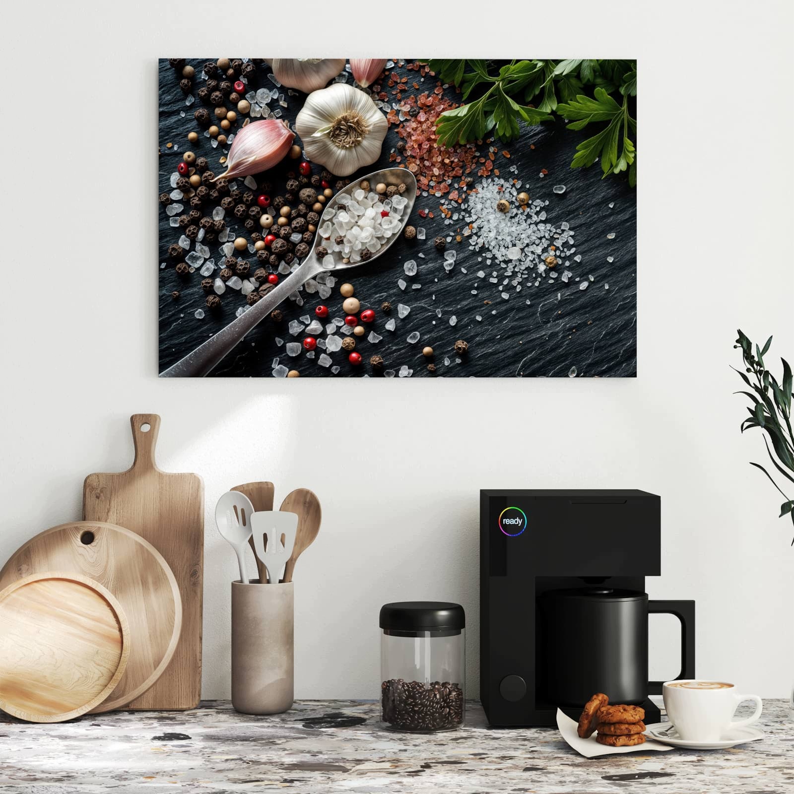 Magnetická tabule – obraz na zeď Kuchyňské ingredience – motiv 1 | 60 × 40 cm