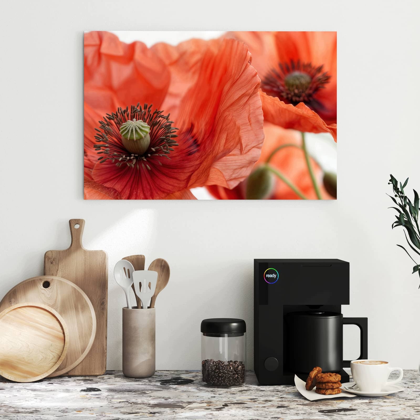 Magnetická tabule – obraz na zeď Květiny máku | 60 × 40 cm