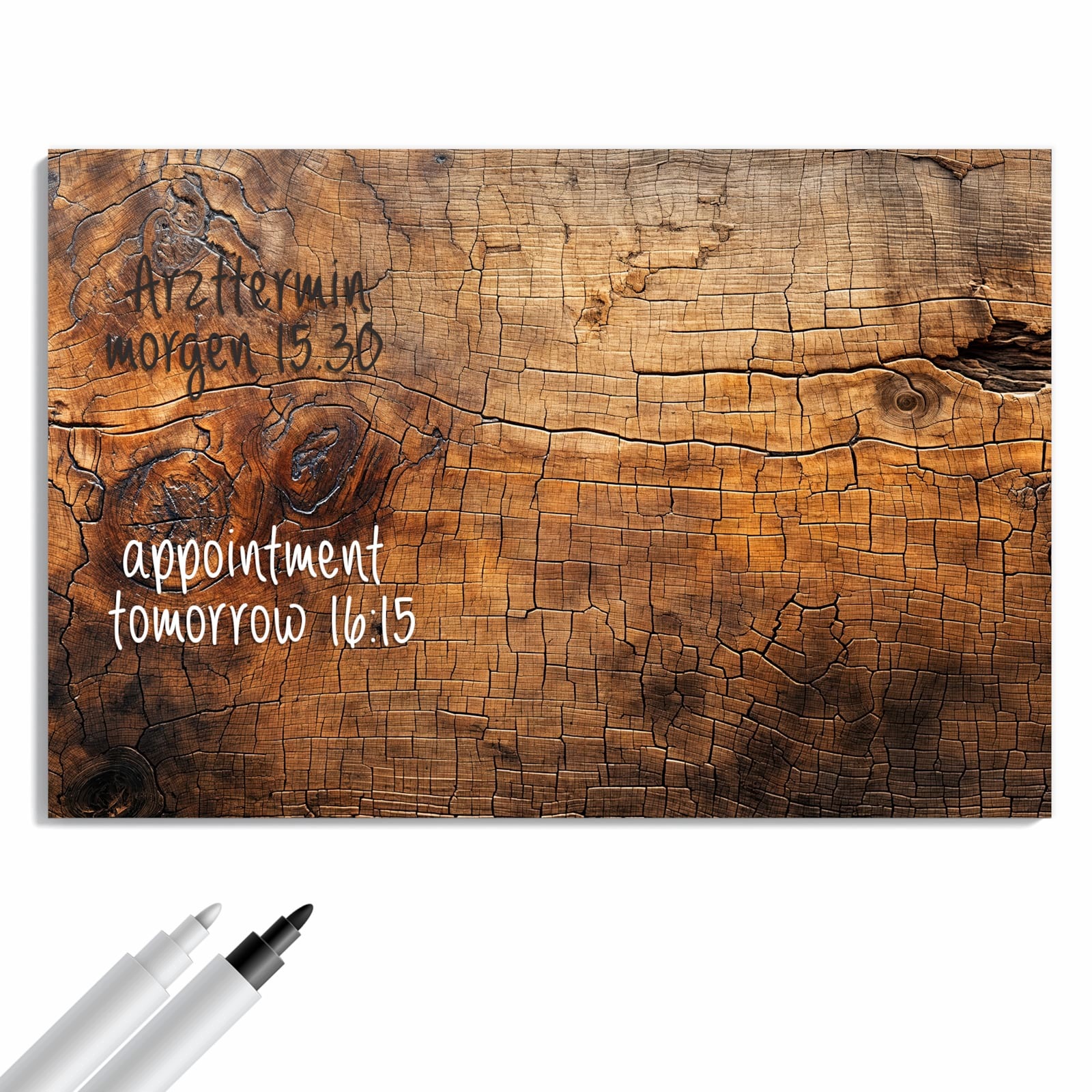 Magnetická tabule – obraz na zeď Vintage sloje dřeva | 90 × 60 cm