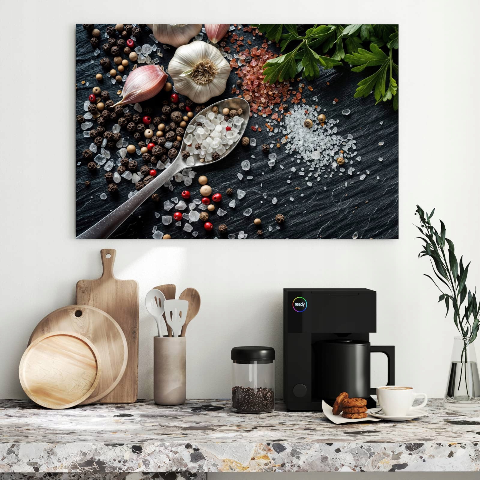 Magnetická tabule – obraz na zeď Kuchyňské ingredience – motiv 1 | 90 × 60 cm