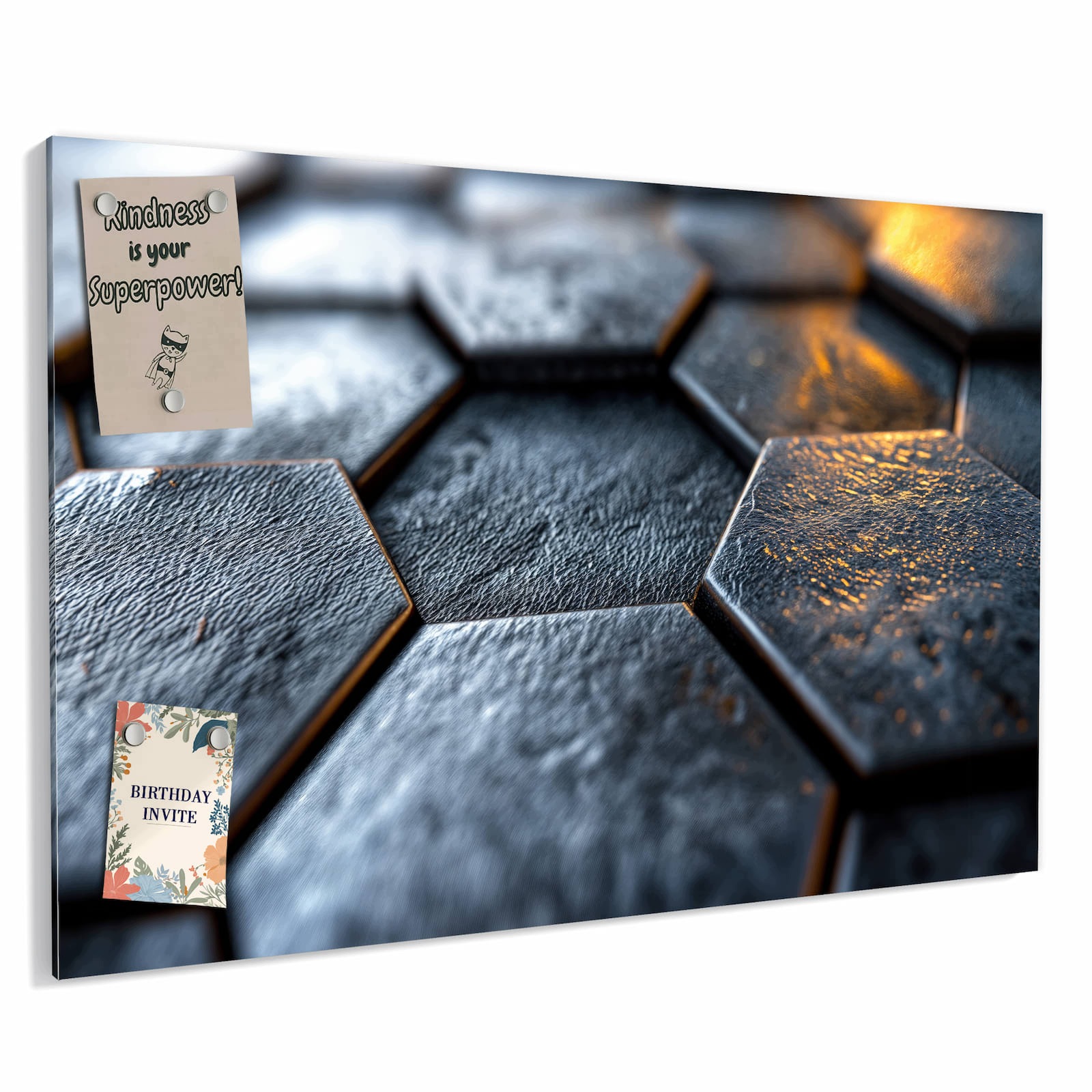 Magnetická tabule – obraz na zeď Šestiúhelník struktura dlaždic | 90 × 60 cm