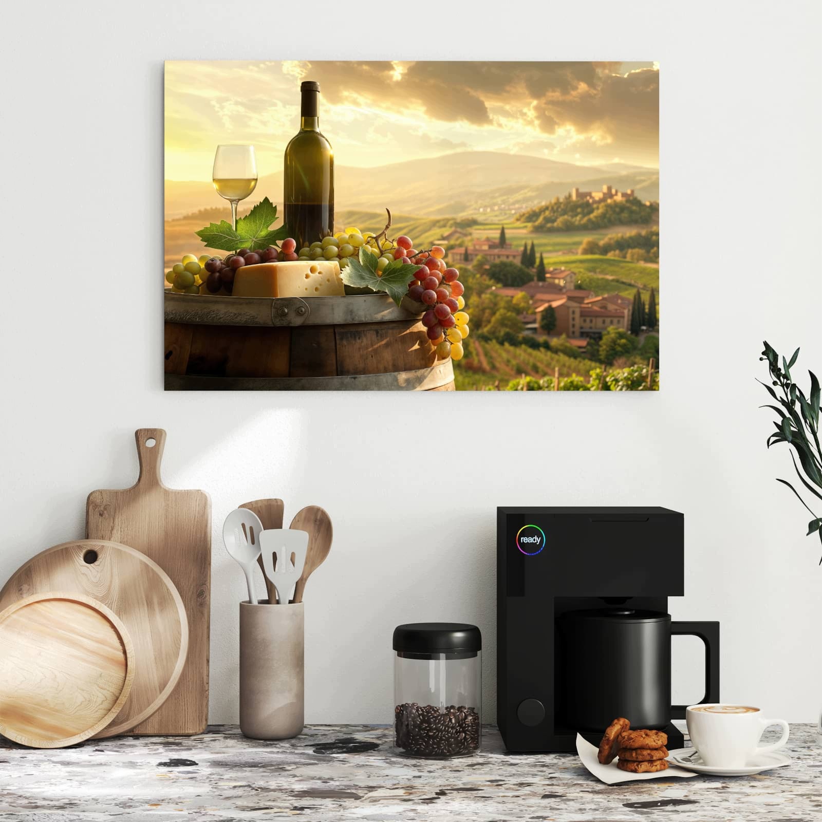 Magnetická tabule – obraz na zeď Idylická vinařská krajina | 60 × 40 cm