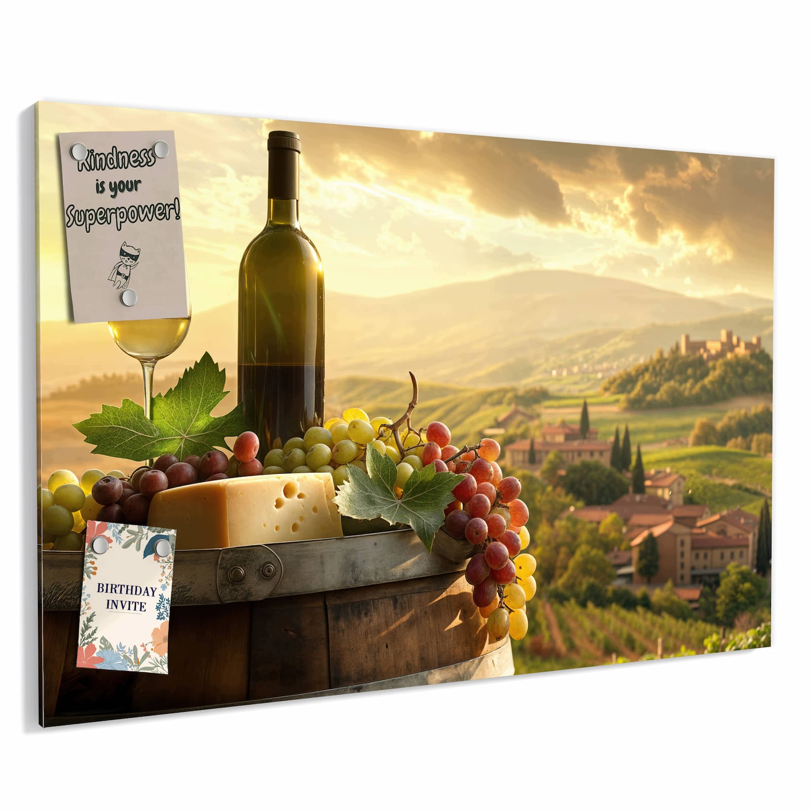 Magnetická tabule – obraz na zeď Idylická vinařská krajina | 60 × 40 cm