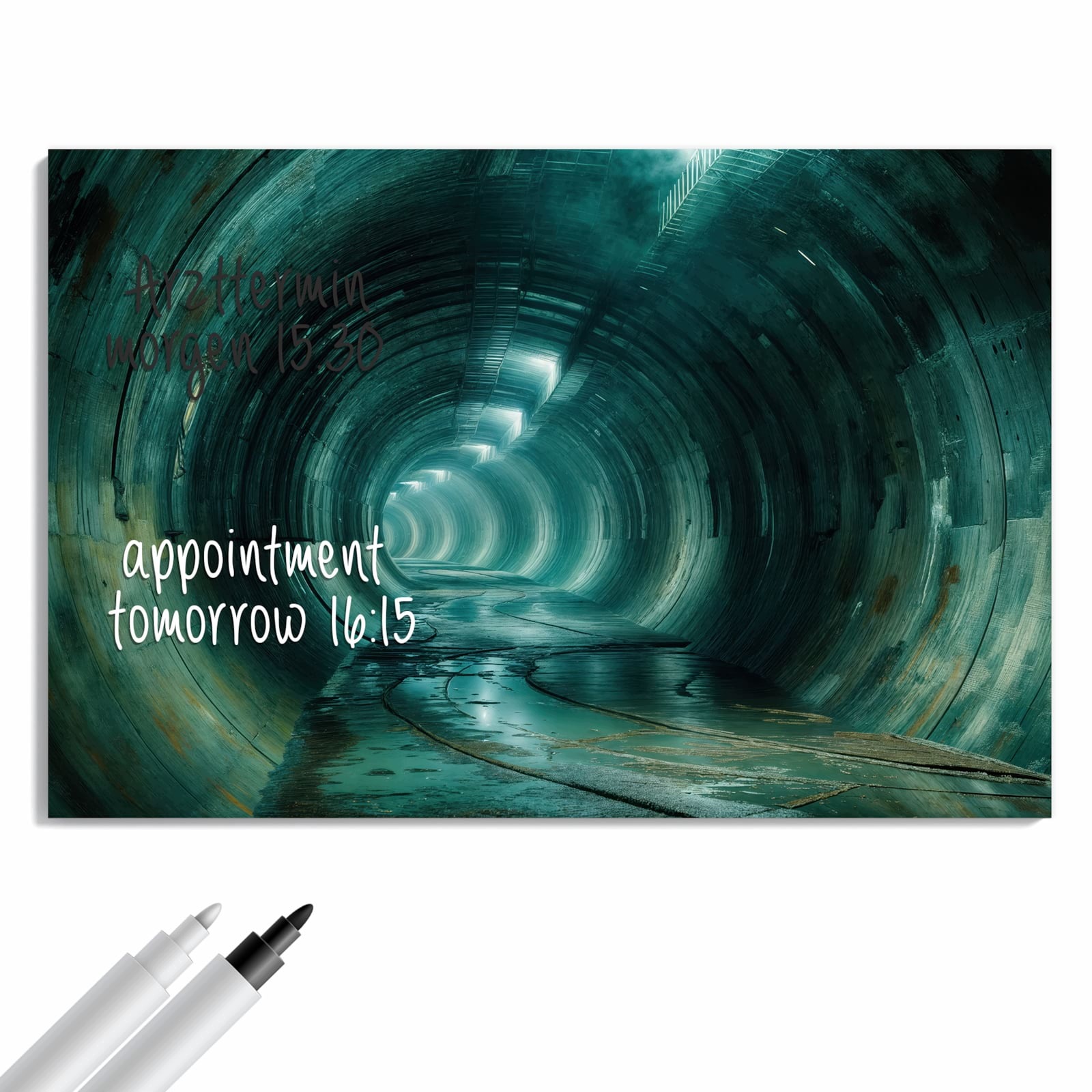 Magnetická tabule – obraz na zeď Opuštěný tunel | 60 × 40 cm