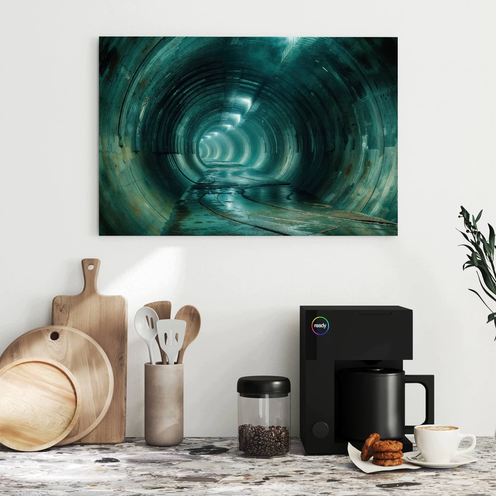 Magnetická tabule – obraz na zeď Opuštěný tunel | 60 × 40 cm