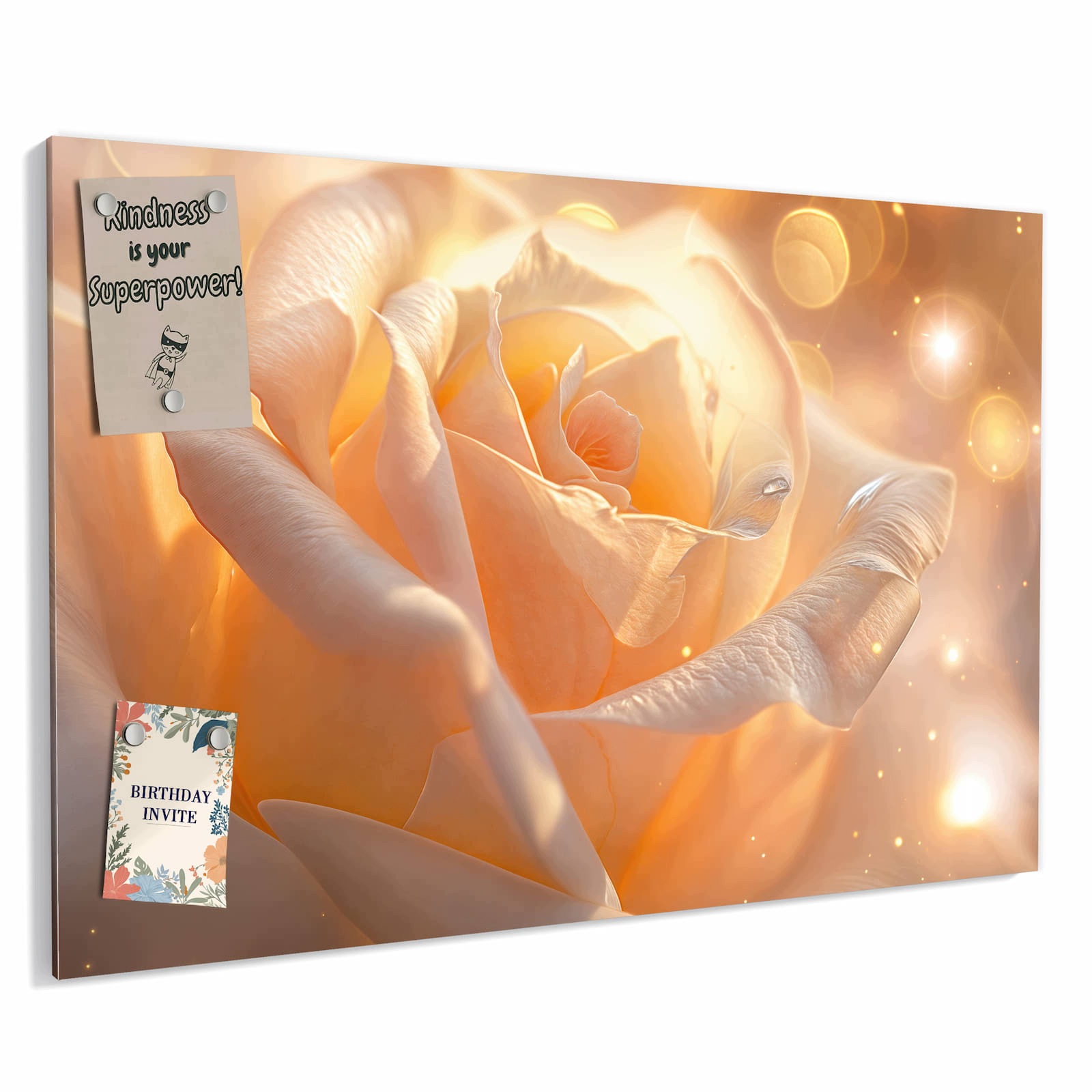 Magnetická tabule – obraz na zeď Zářící květina | 60 × 40 cm