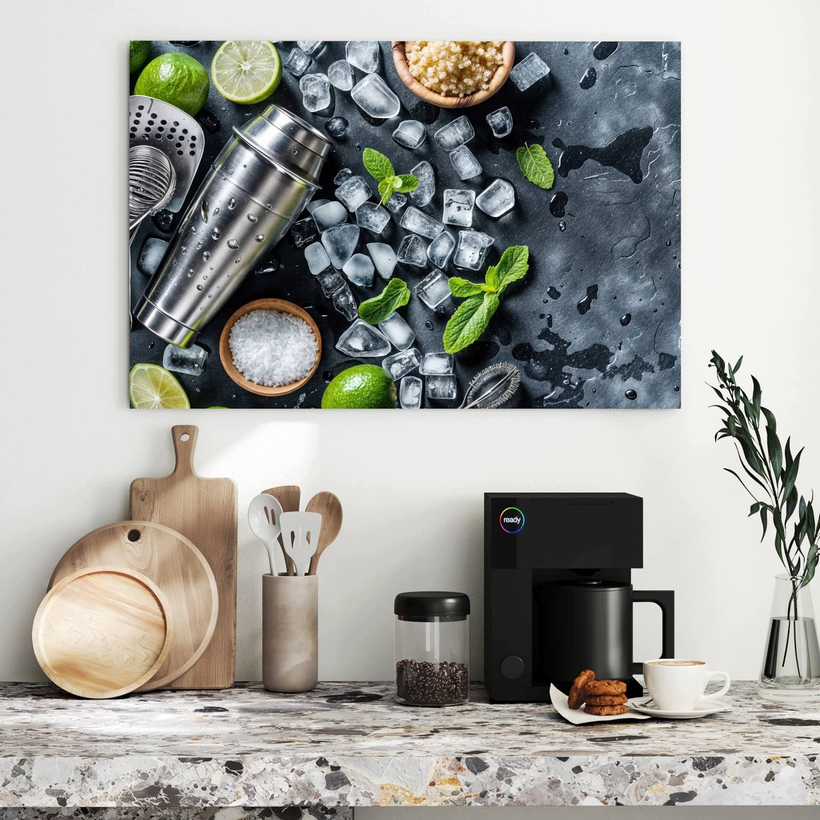 Magnetická tabule – obraz na zeď Ingredience na koktejl | 90 × 60 cm