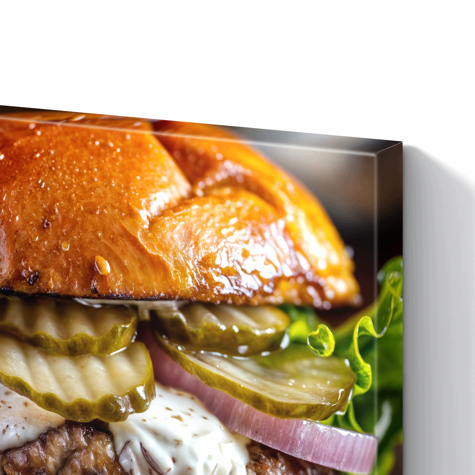 Magnetická tabule – obraz na zeď Burger hranolky | 90 × 60 cm