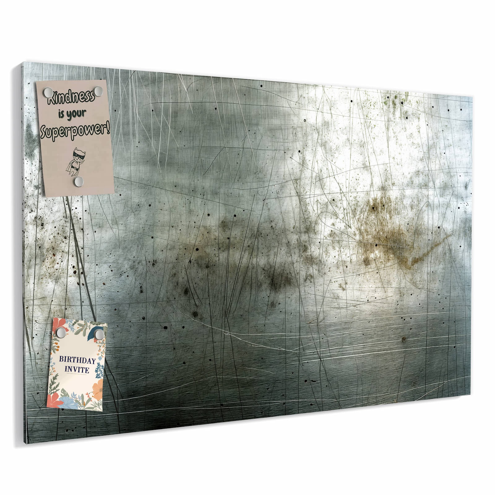 Magnetická tabule – obraz na zeď Opotřebovaný kov | 90 × 60 cm