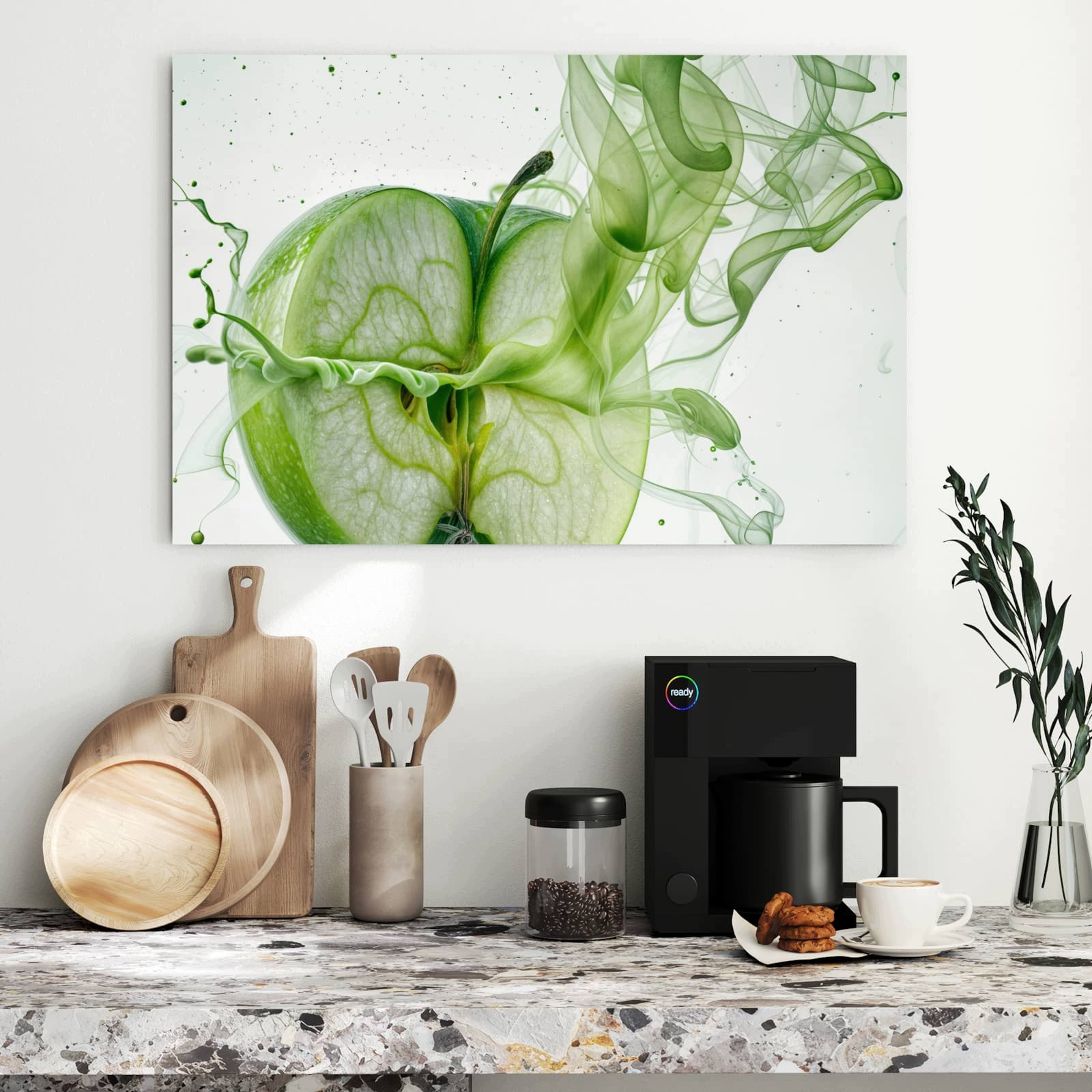 Magnetická tabule – obraz na zeď Rozkrojené jablko | 90 × 60 cm