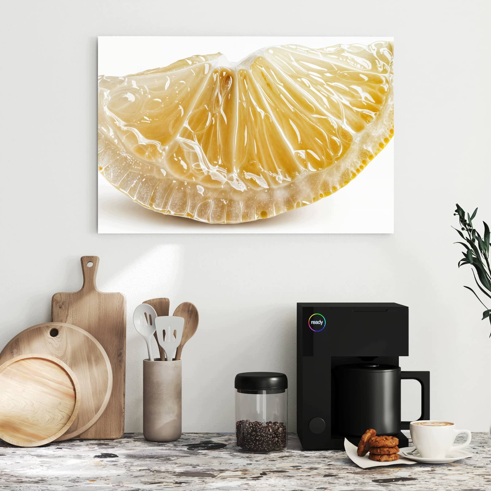 Magnetická tabule – obraz na zeď Plátek citronu | 60 × 40 cm