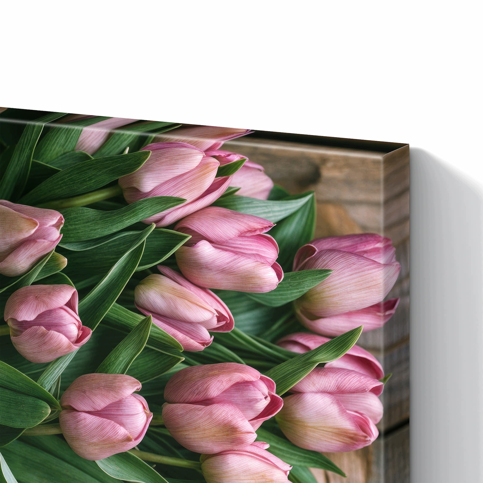 Magnetická tabule – obraz na zeď Růžová kytice tulipánů | 90 × 60 cm