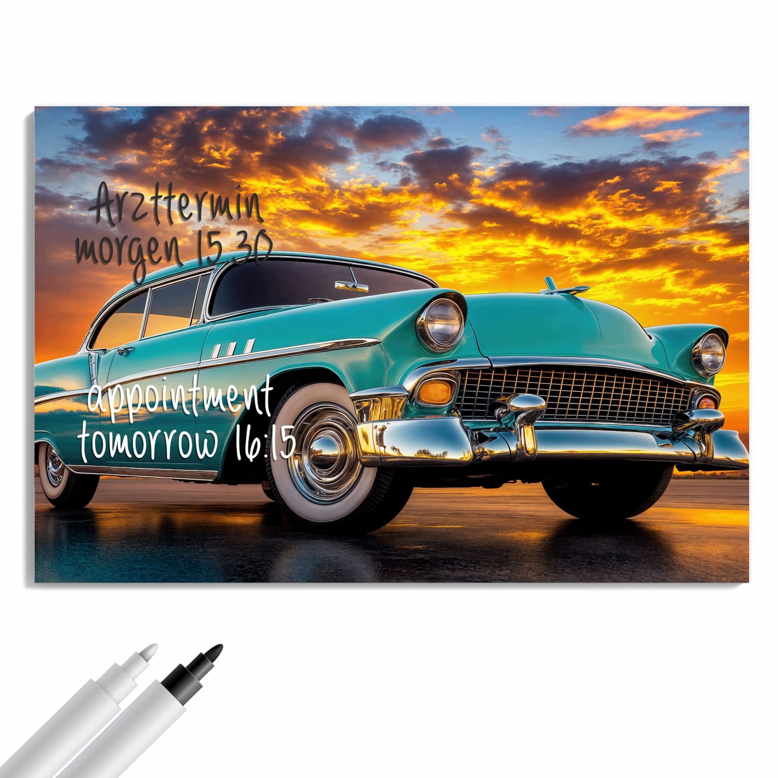 Magnetická tabule – obraz na zeď Retro historický automobil | 60 × 40 cm