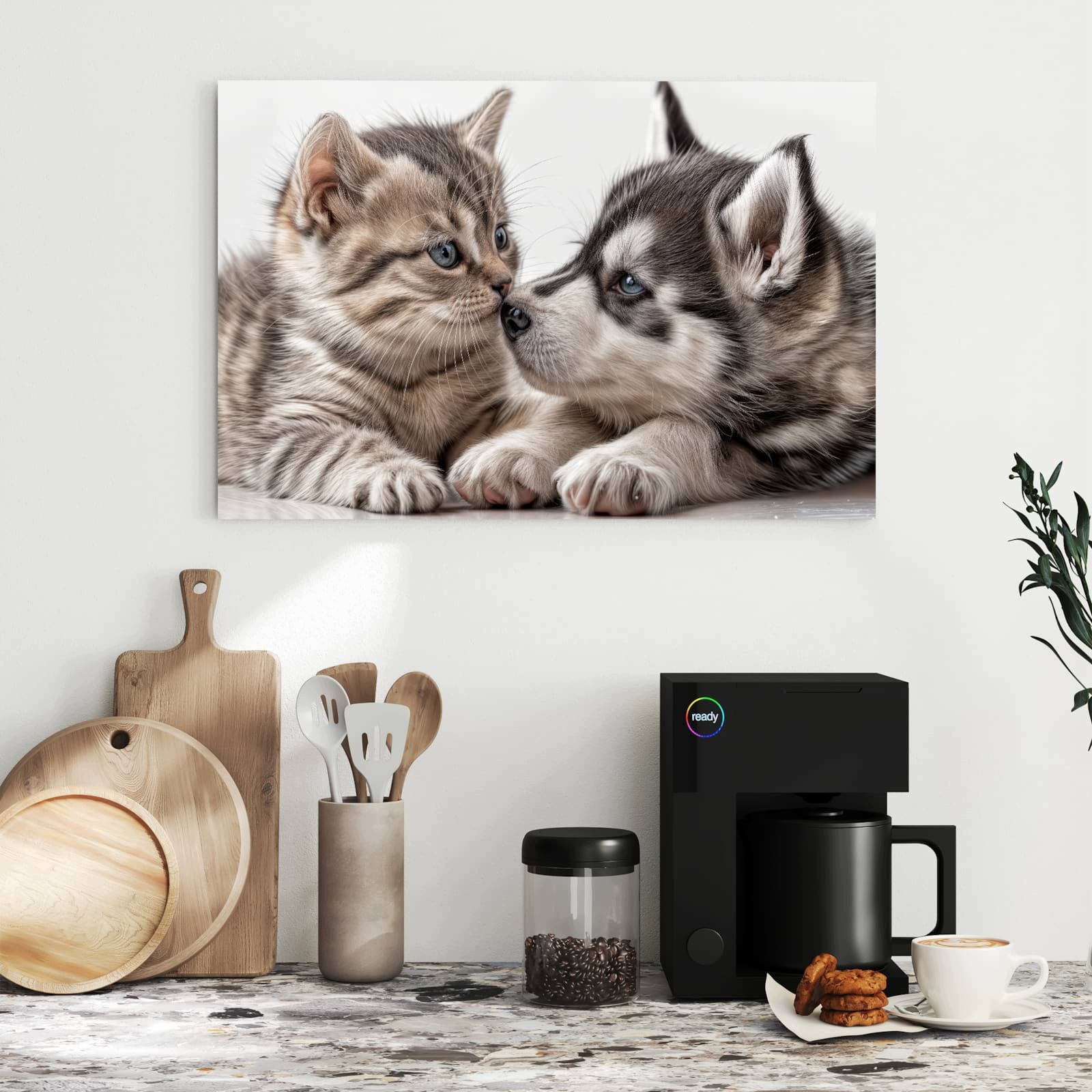 Magnetická tabule – obraz na zeď Koťátko štěně | 60 × 40 cm