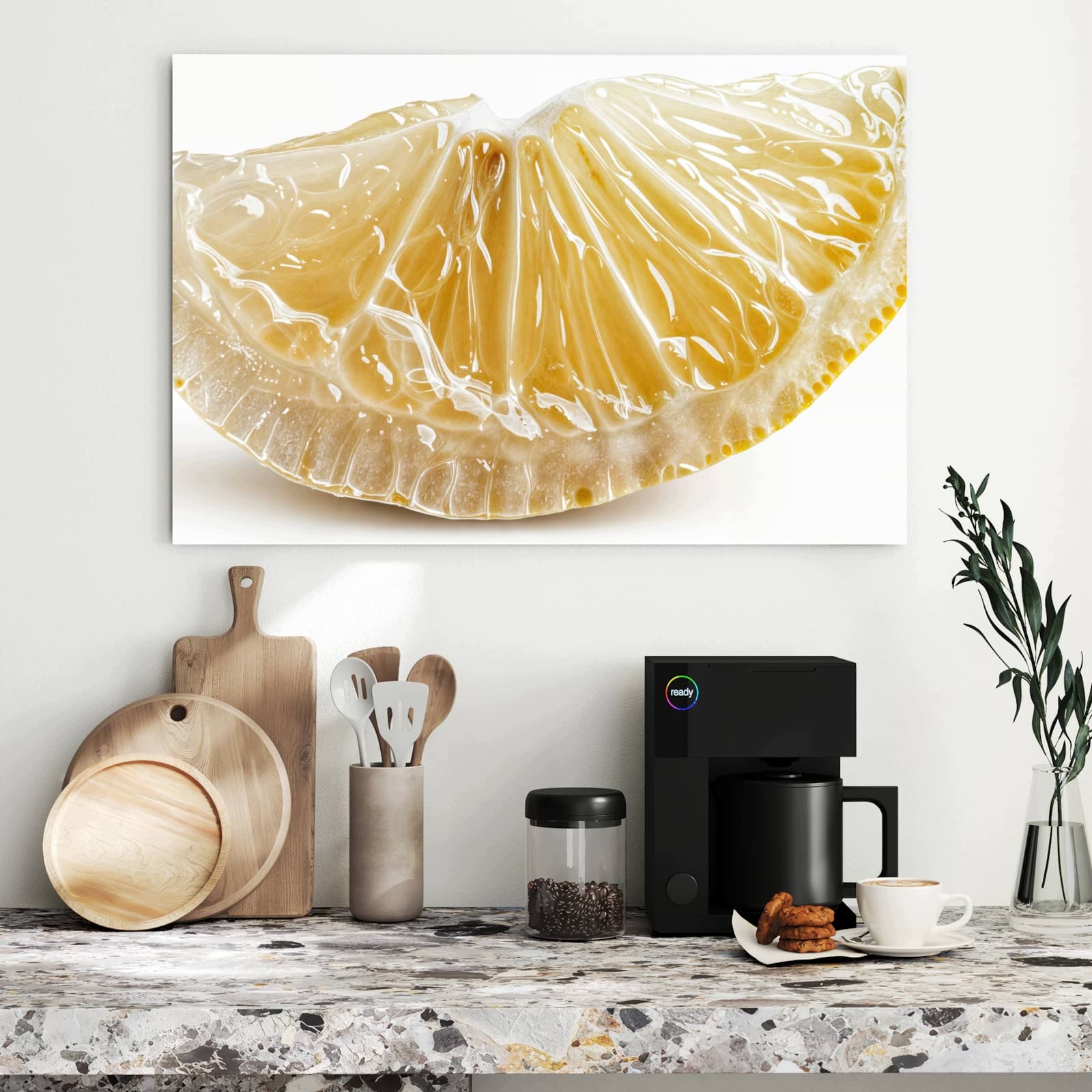 Magnetická tabule – obraz na zeď Plátek citronu | 90 × 60 cm