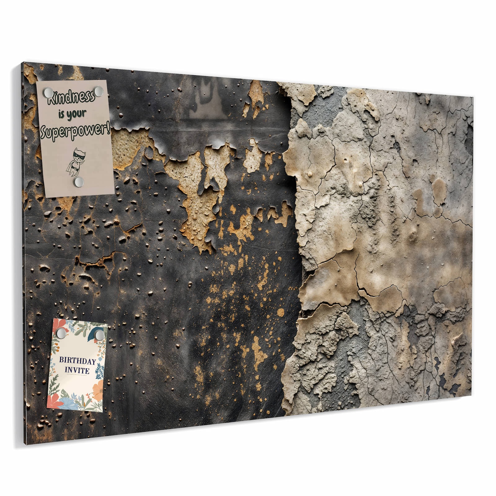 Magnetická tabule – obraz na zeď Drsný povrch | 90 × 60 cm