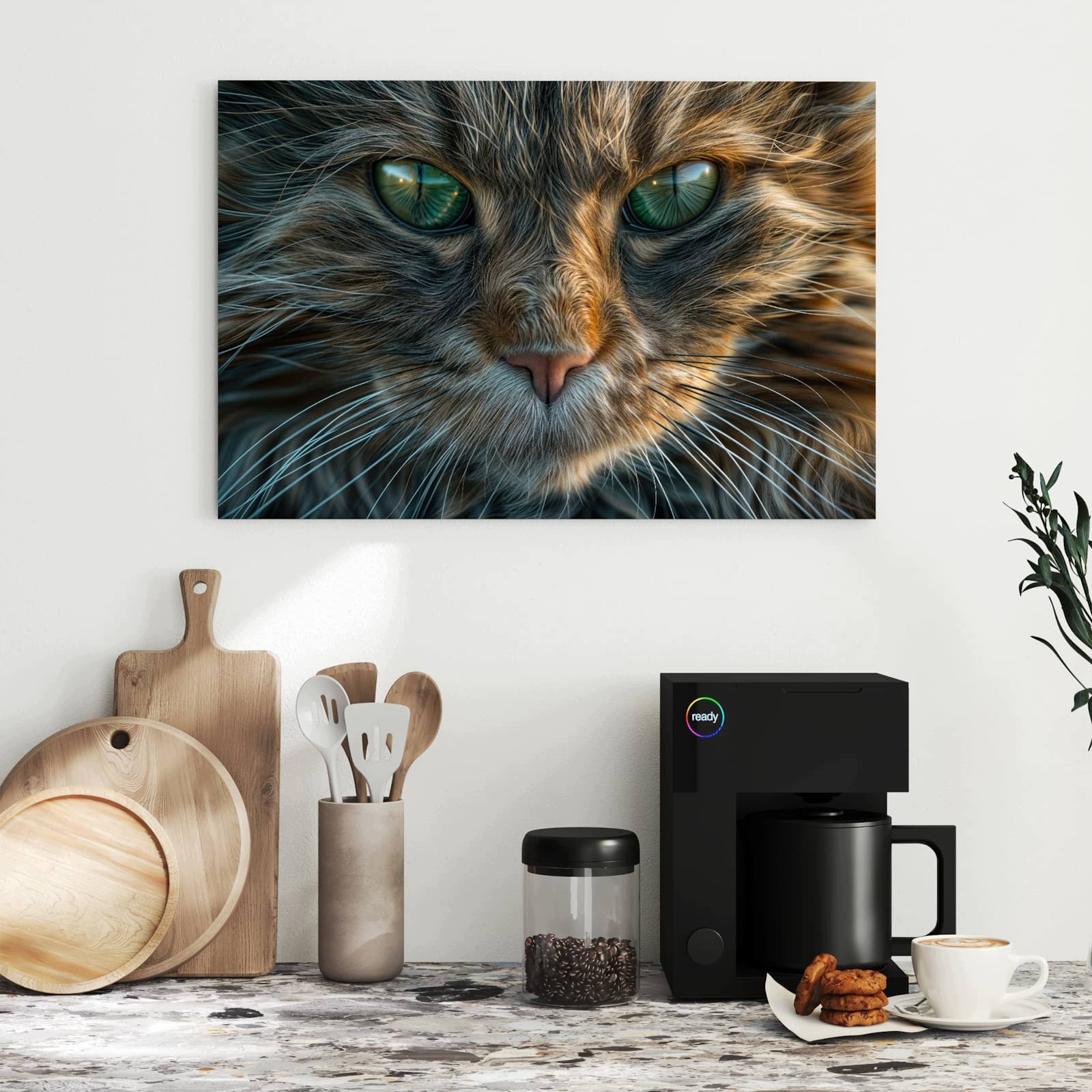 Magnetická tabule – obraz na zeď Detail kočky | 60 × 40 cm