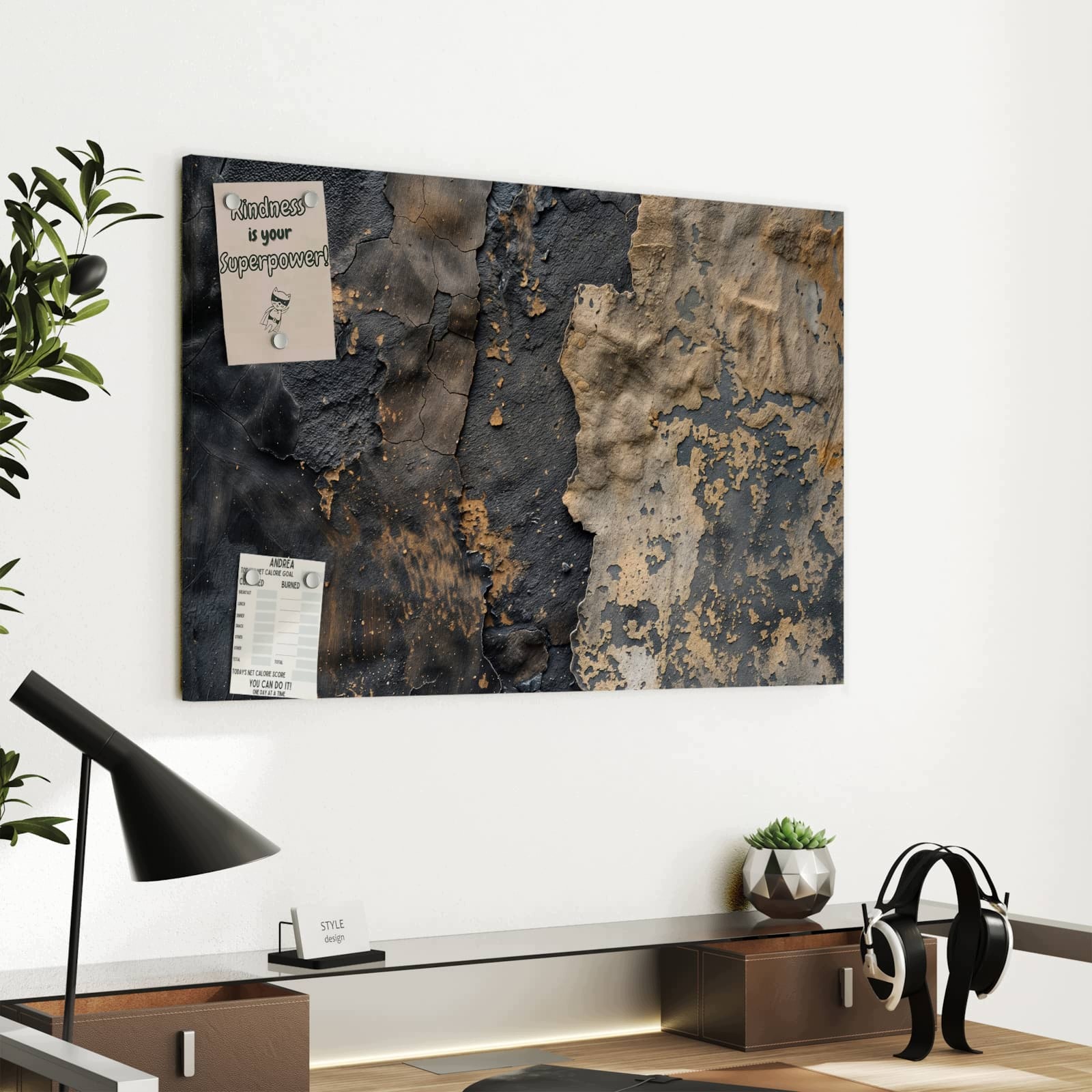 Magnetická tabule – obraz na zeď Odlupující se barva – motiv 1 | 60 × 40 cm