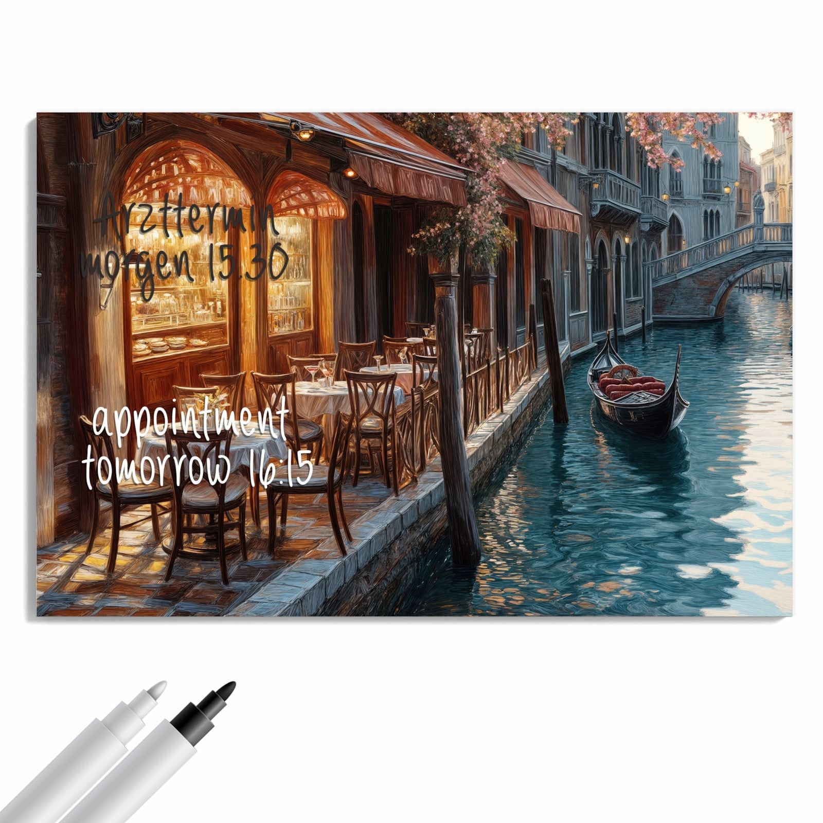 Magnetická tabule – obraz na zeď Západ slunce Benátky | 60 × 40 cm