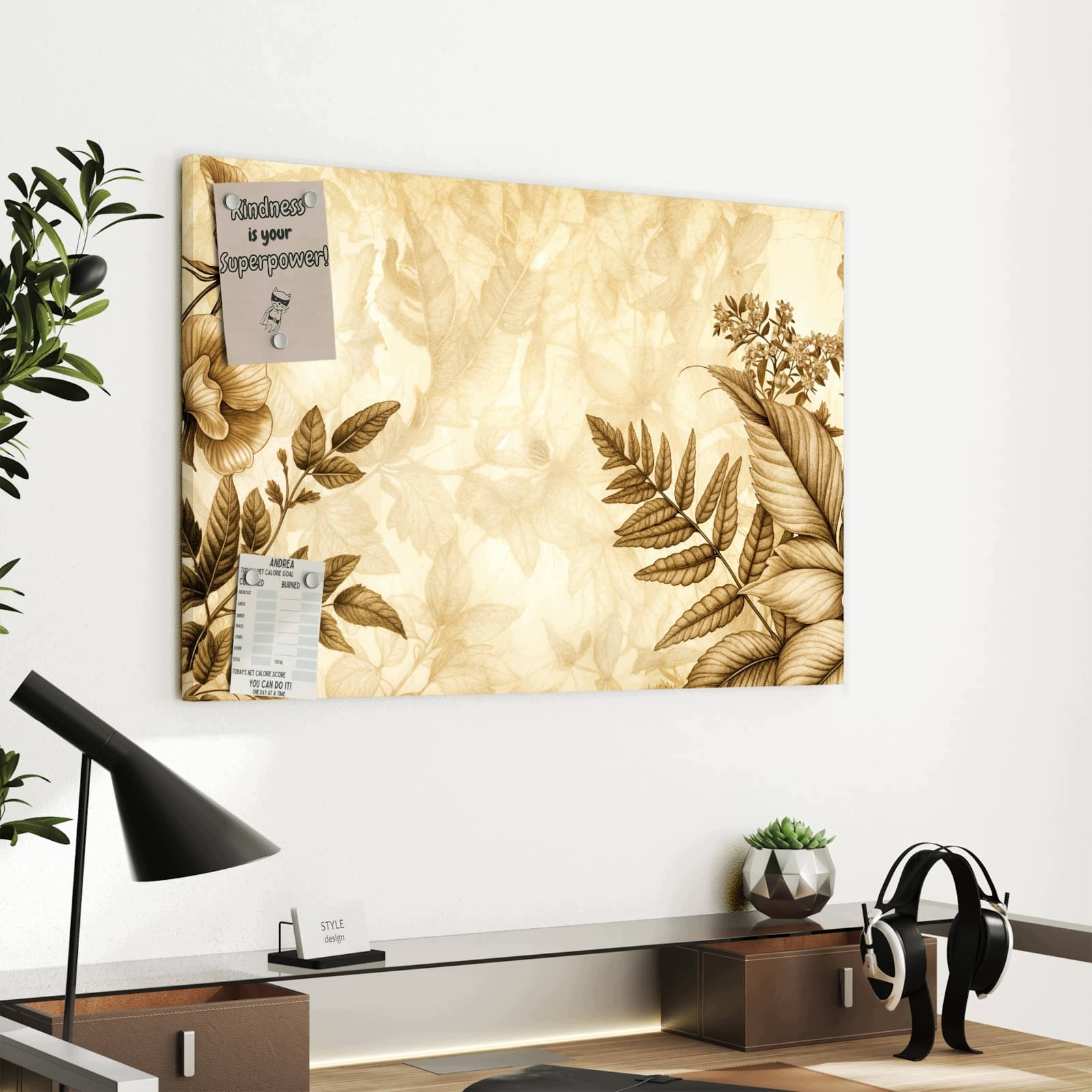 Magnetická tabule – obraz na zeď Okvětní lístek – umělecké dílo | 60 × 40 cm