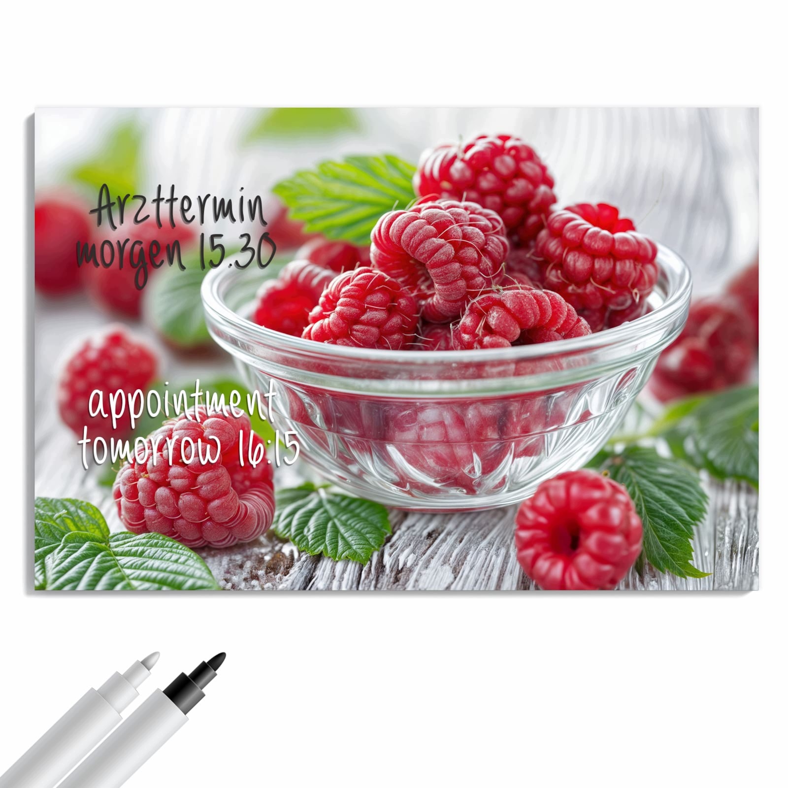 Magnetická tabule – obraz na zeď Čerstvé maliny | 90 × 60 cm