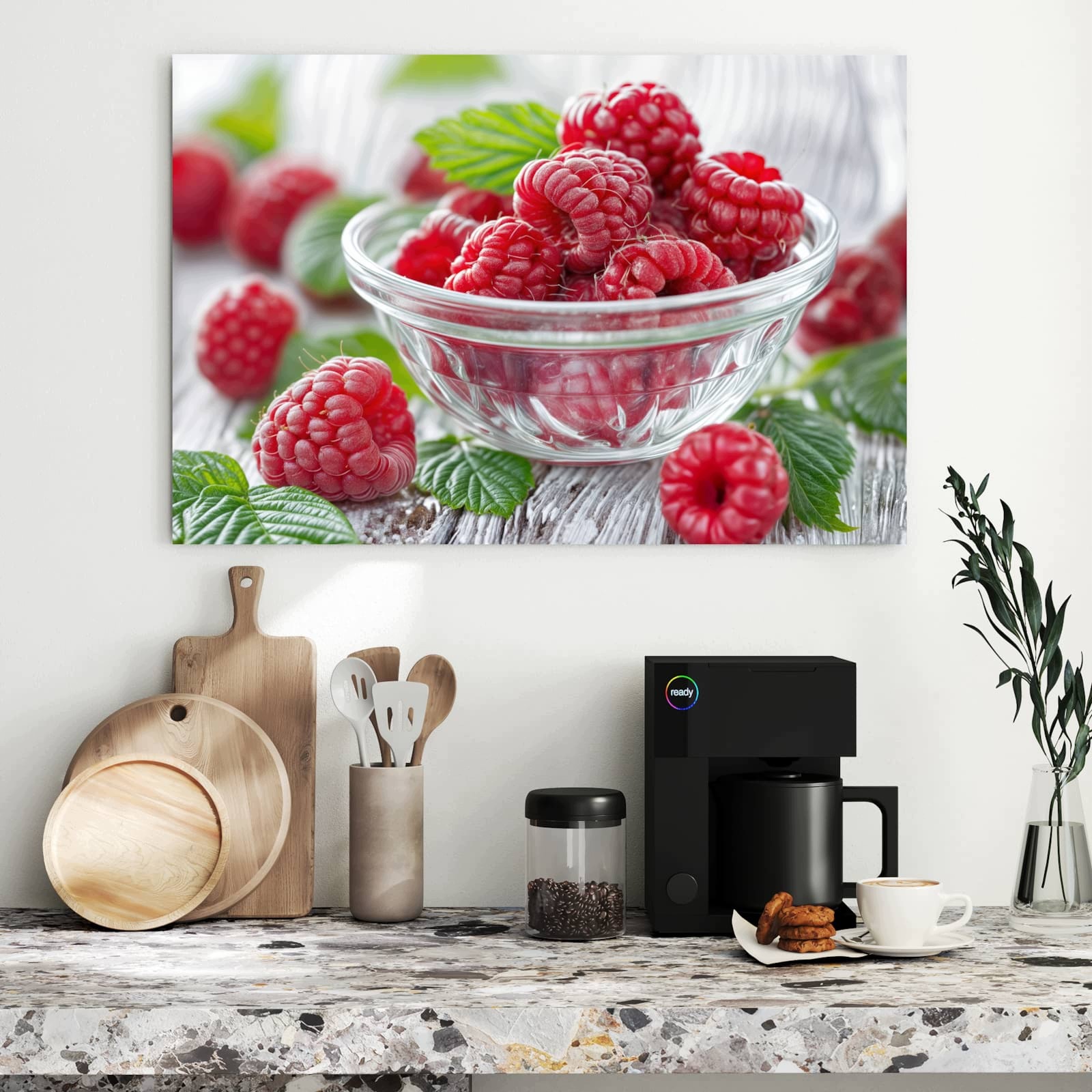 Magnetická tabule – obraz na zeď Čerstvé maliny | 90 × 60 cm