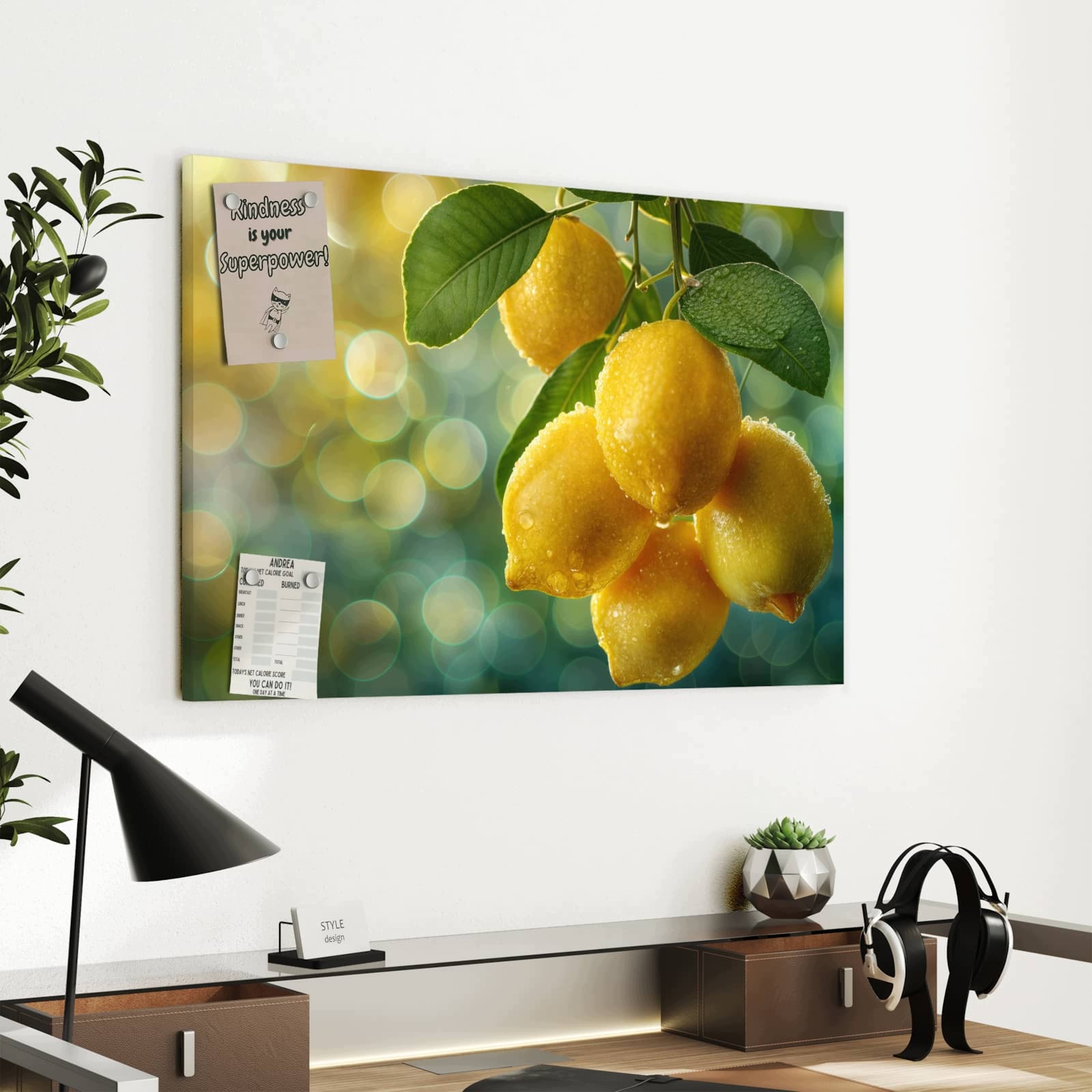 Magnetická tabule – obraz na zeď Citronovník | 60 × 40 cm