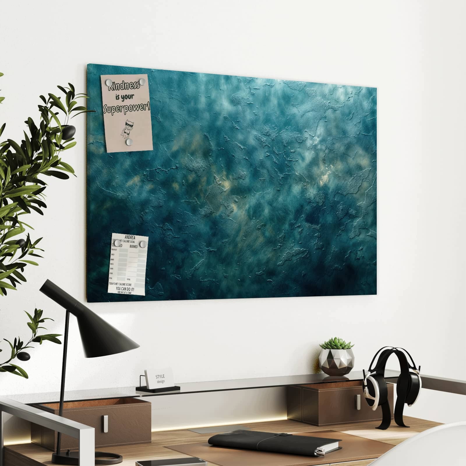Magnetická tabule – obraz na zeď Texturovaná stěna | 90 × 60 cm