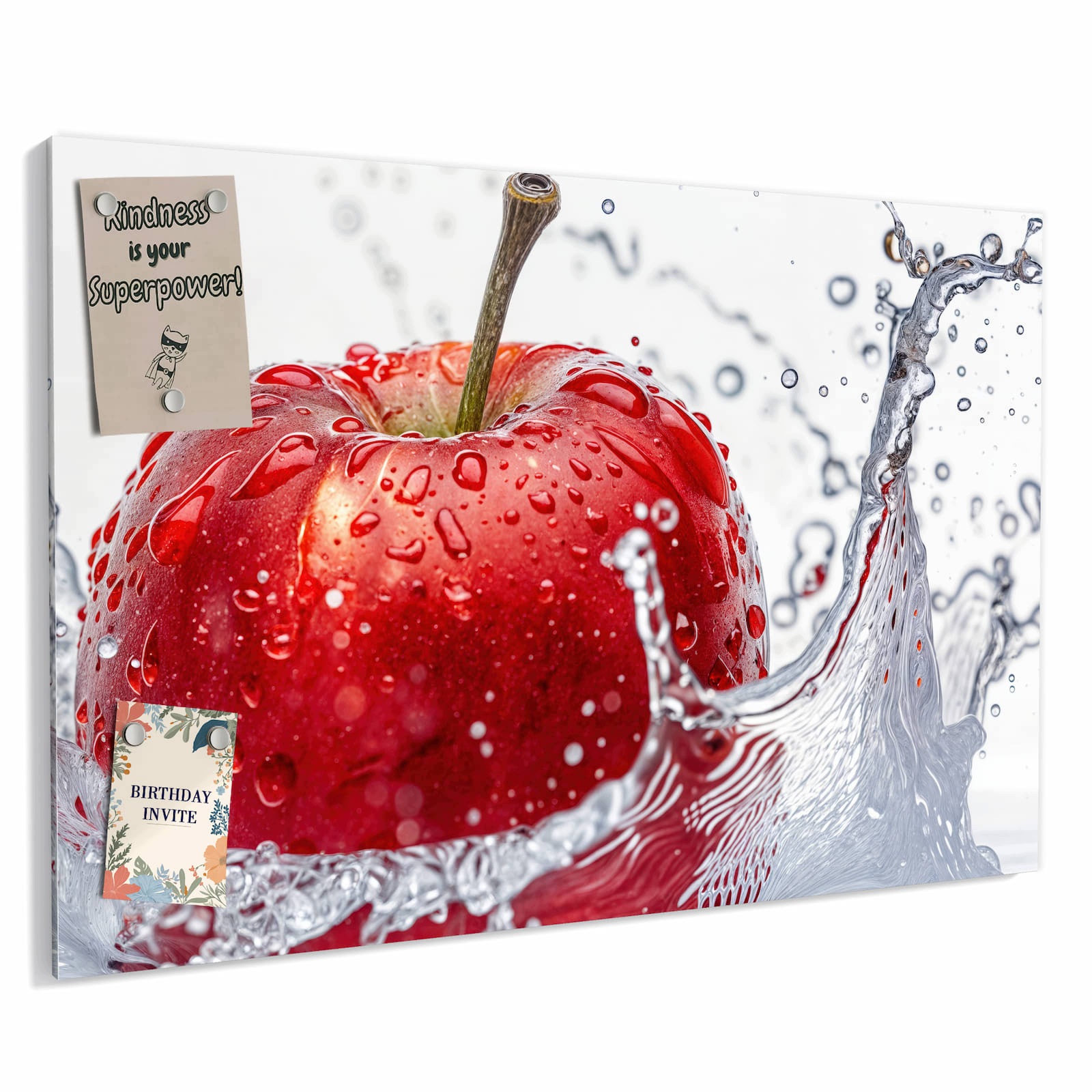 Magnetická tabule – obraz na zeď Stříkající jablko | 60 × 40 cm