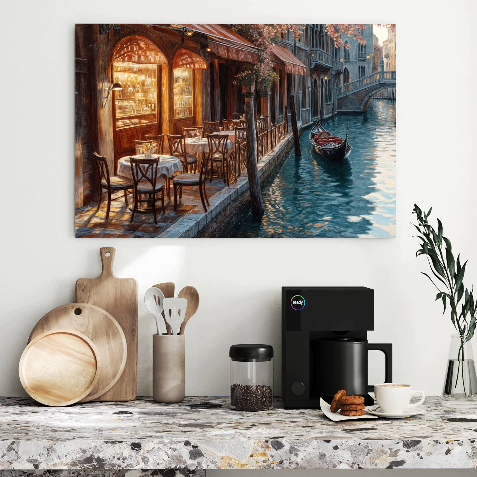 Magnetická tabule – obraz na zeď Západ slunce Benátky | 90 × 60 cm