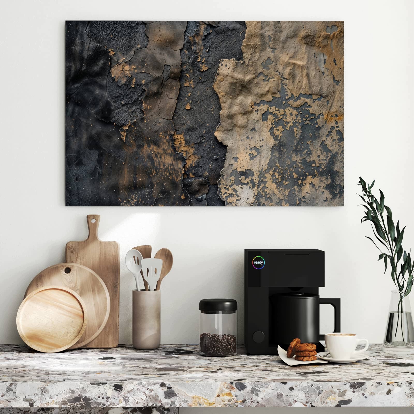 Magnetická tabule – obraz na zeď Odlupující se barva – motiv 1 | 90 × 60 cm