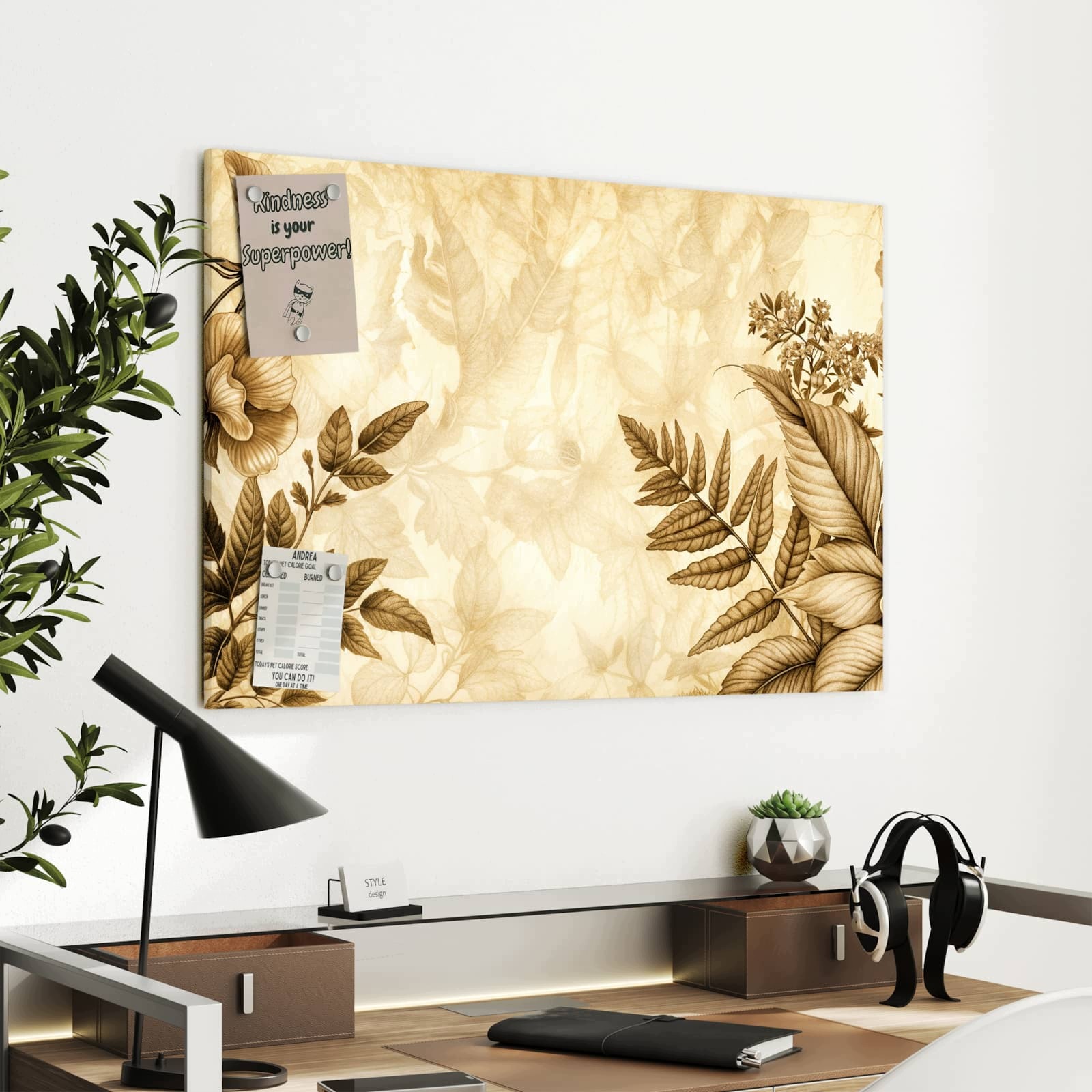 Magnetická tabule – obraz na zeď Okvětní lístek – umělecké dílo | 90 × 60 cm