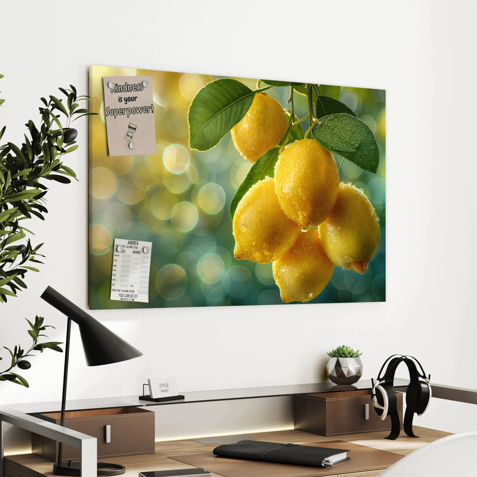 Magnetická tabule – obraz na zeď Citronovník | 90 × 60 cm