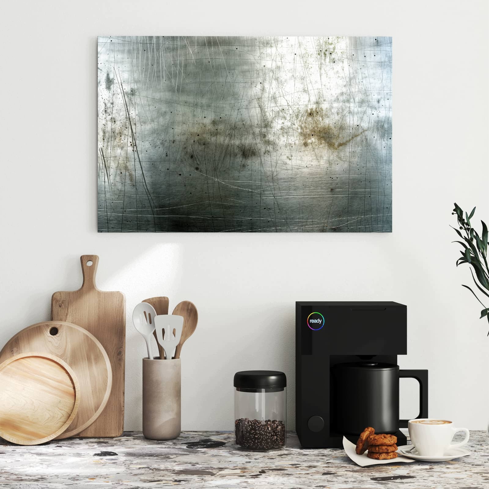 Magnetická tabule – obraz na zeď Opotřebovaný kov | 60 × 40 cm