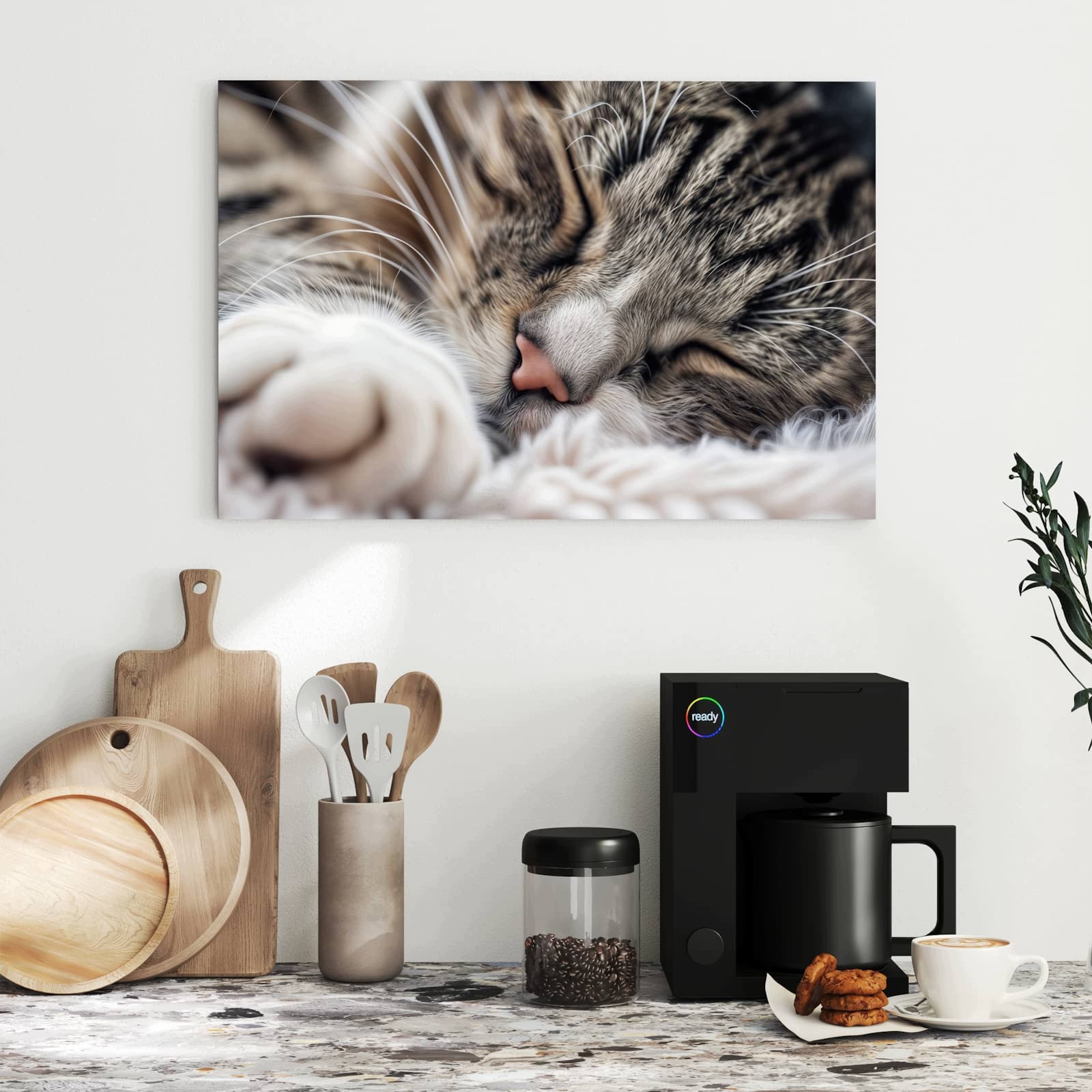 Magnetická tabule – obraz na zeď Spící kočka | 60 × 40 cm