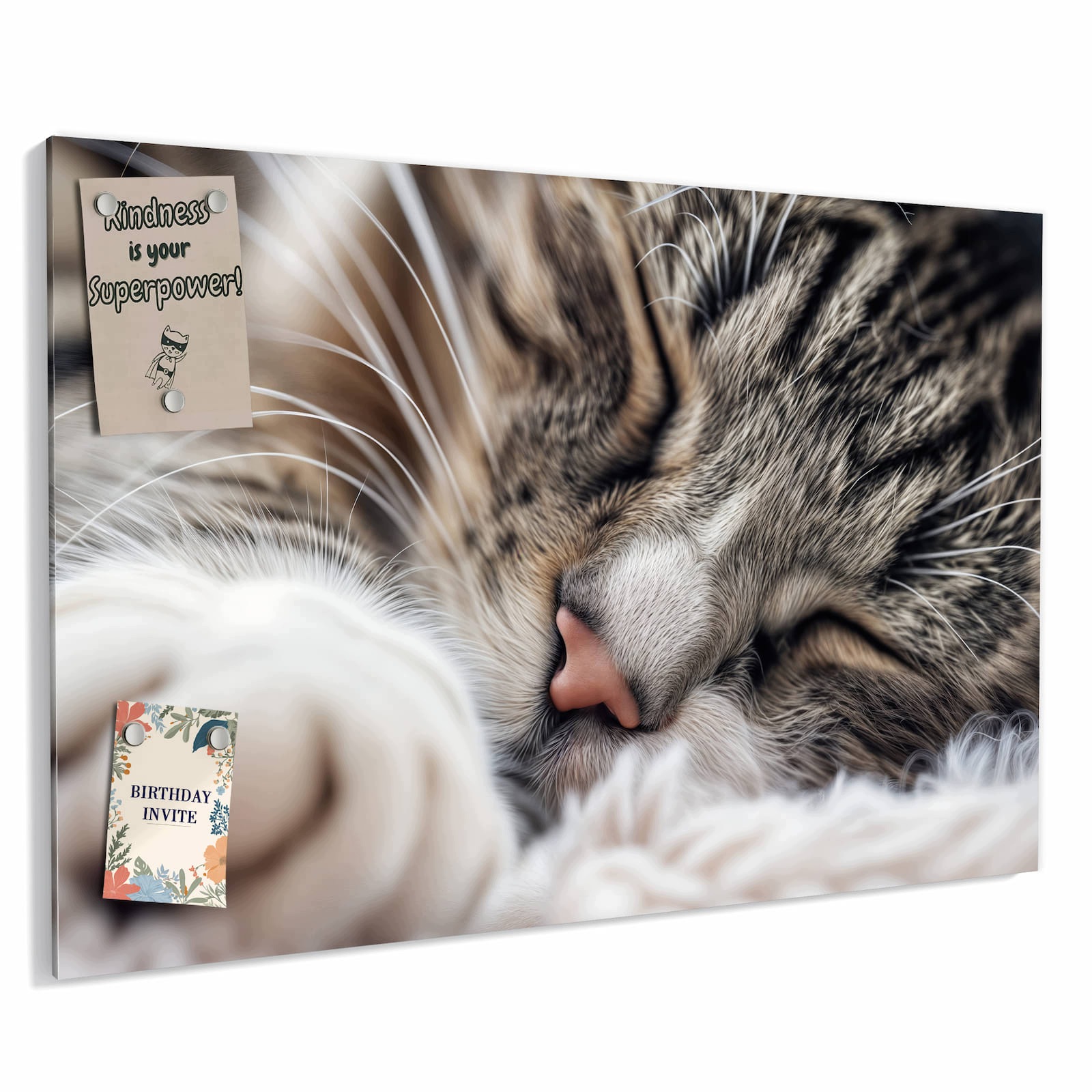 Magnetická tabule – obraz na zeď Spící kočka | 60 × 40 cm