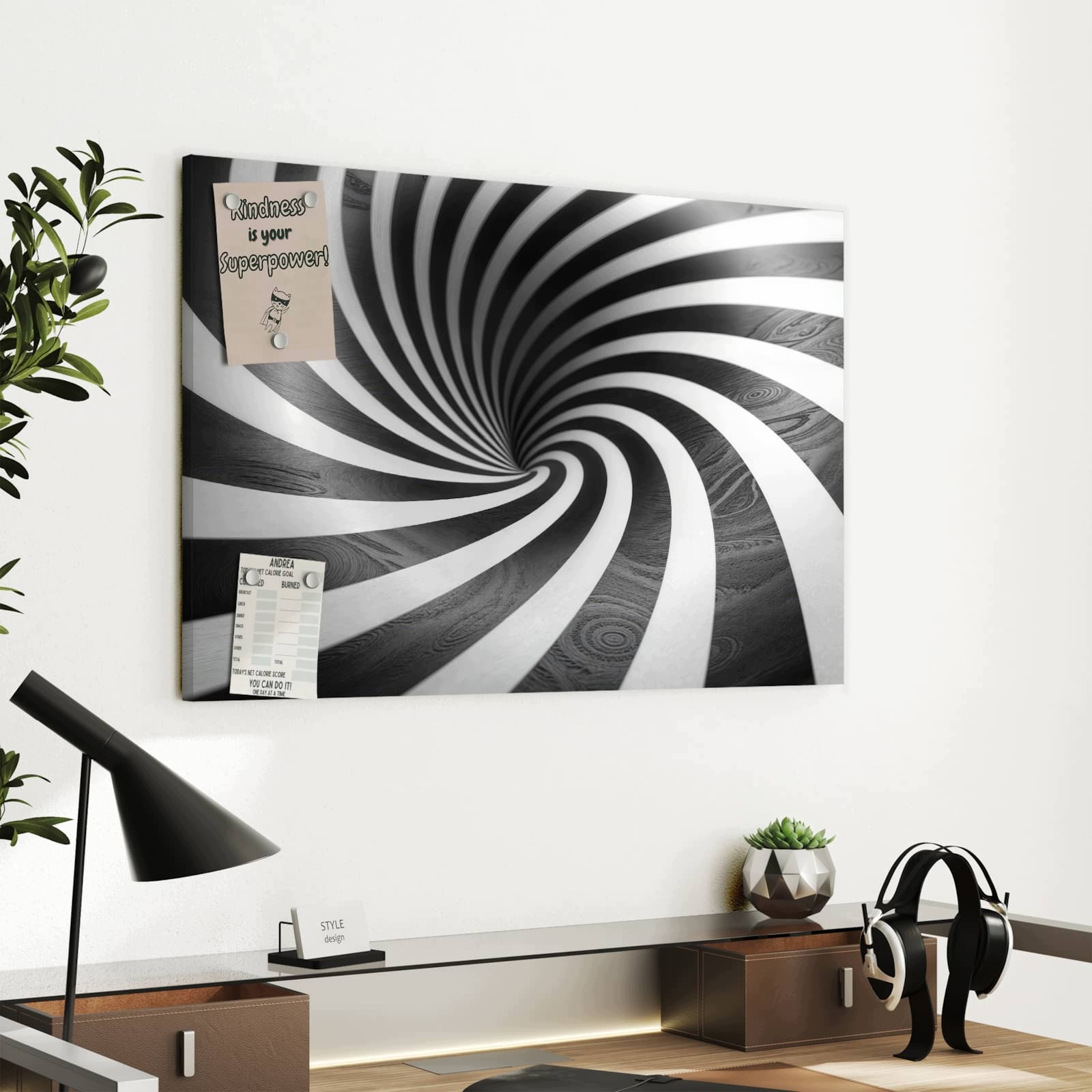 Magnetická tabule – obraz na zeď Hypnotizující vzor | 60 × 40 cm