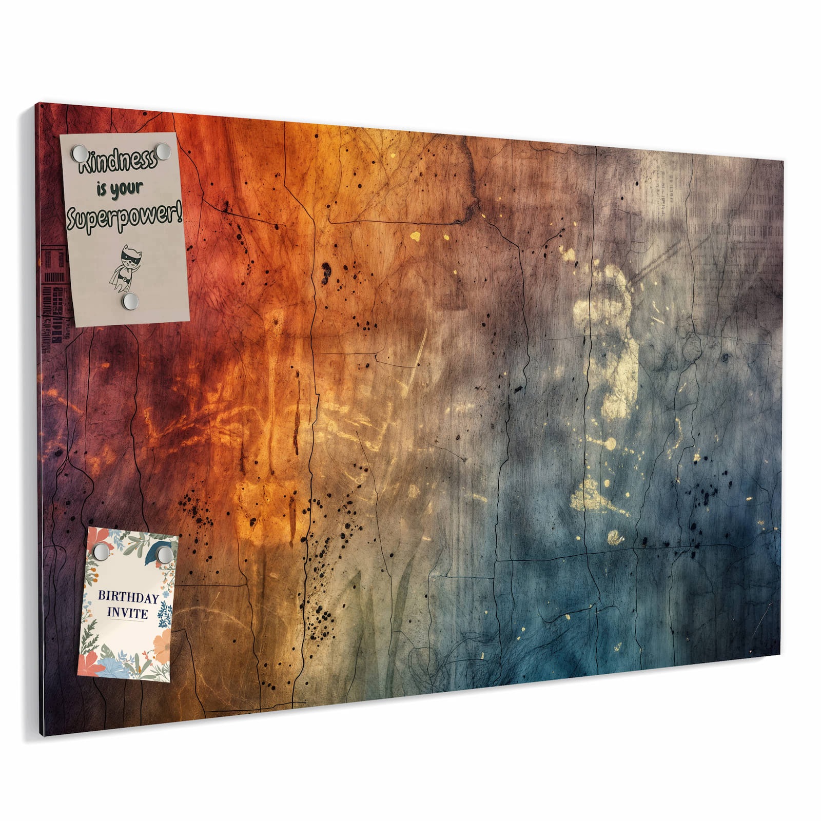 Magnetická tabule – obraz na zeď Abstraktní paleta barev | 90 × 60 cm
