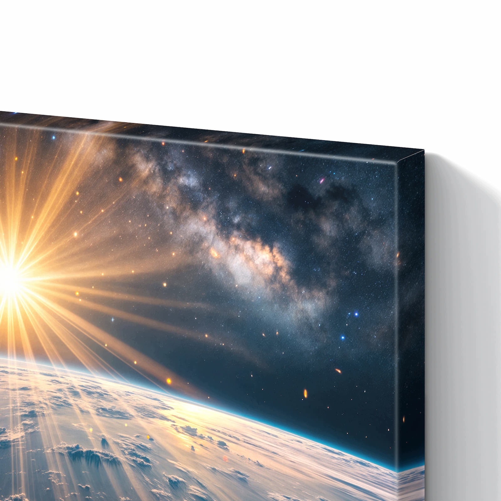 Magnetická tabule – obraz na zeď Východ slunce Země – motiv 1 | 90 × 60 cm