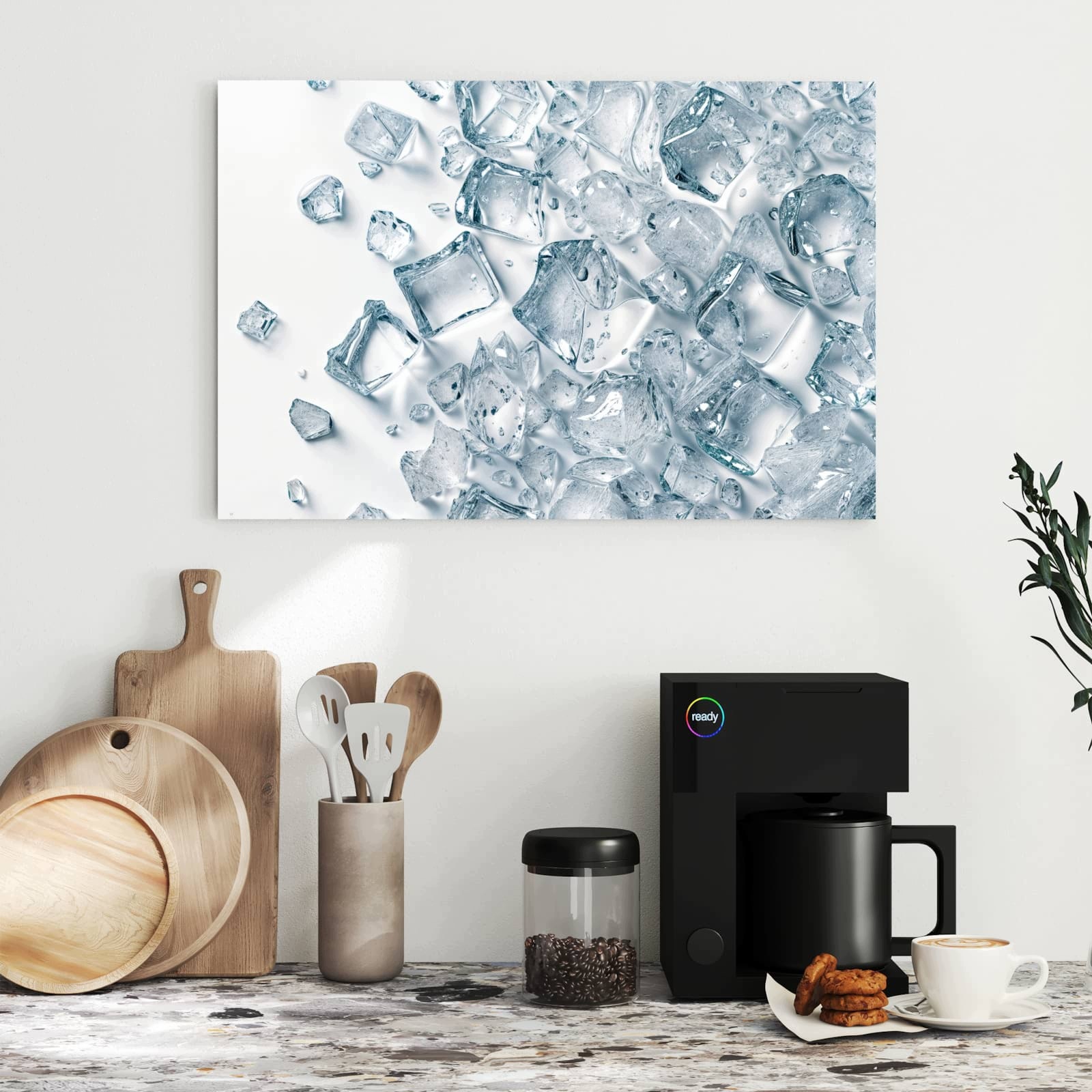 Magnetická tabule – obraz na zeď Kostky ledu hromada | 60 × 40 cm