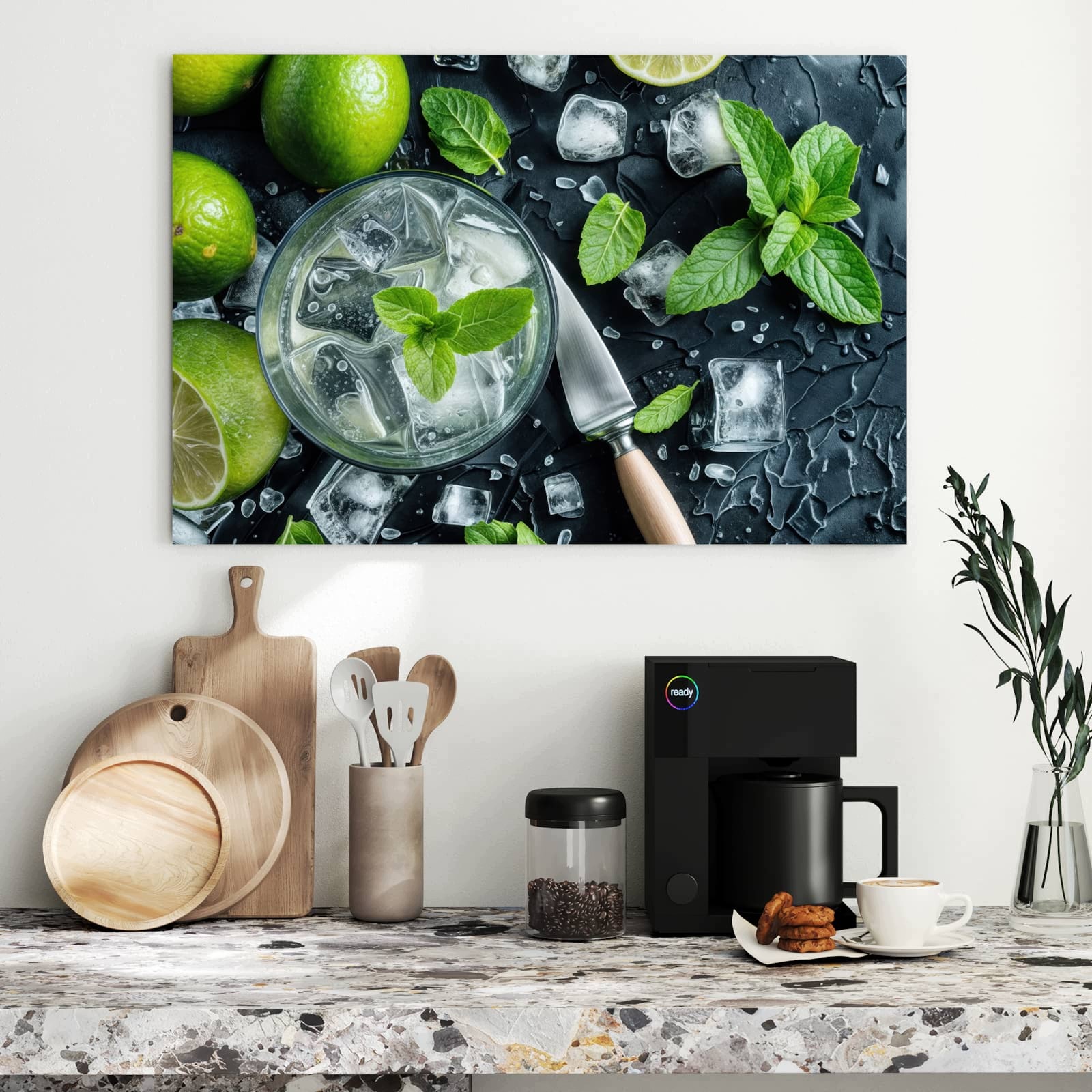 Magnetická tabule – obraz na zeď Svěží limetky | 90 × 60 cm