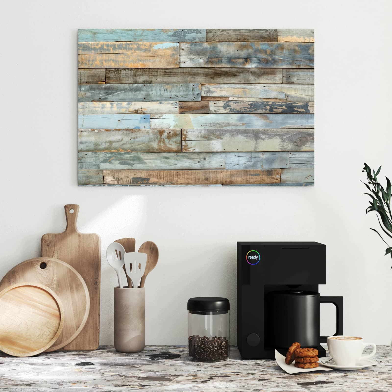 Magnetická tabule – obraz na zeď Stará prkna | 60 × 40 cm