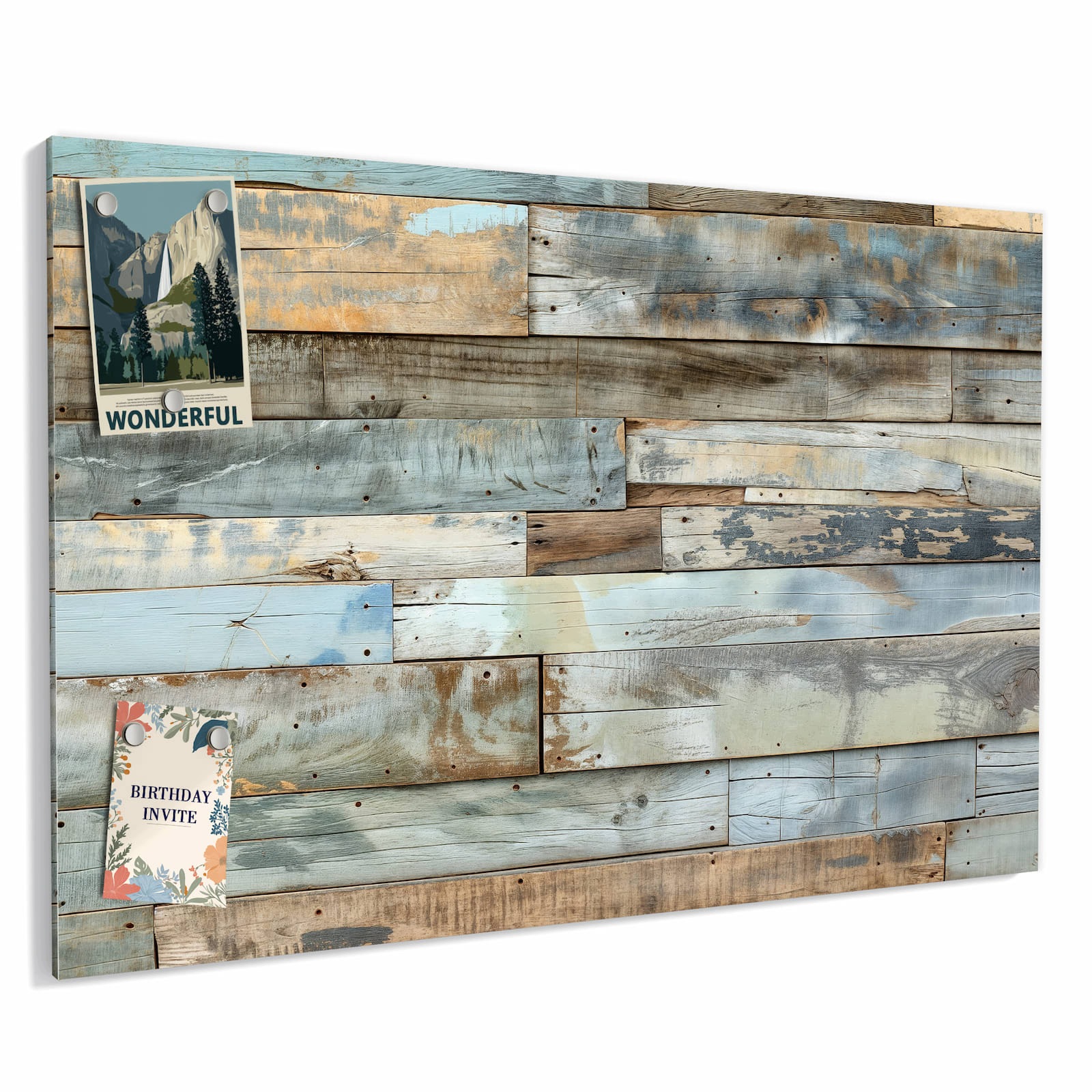 Magnetická tabule – obraz na zeď Stará prkna | 60 × 40 cm