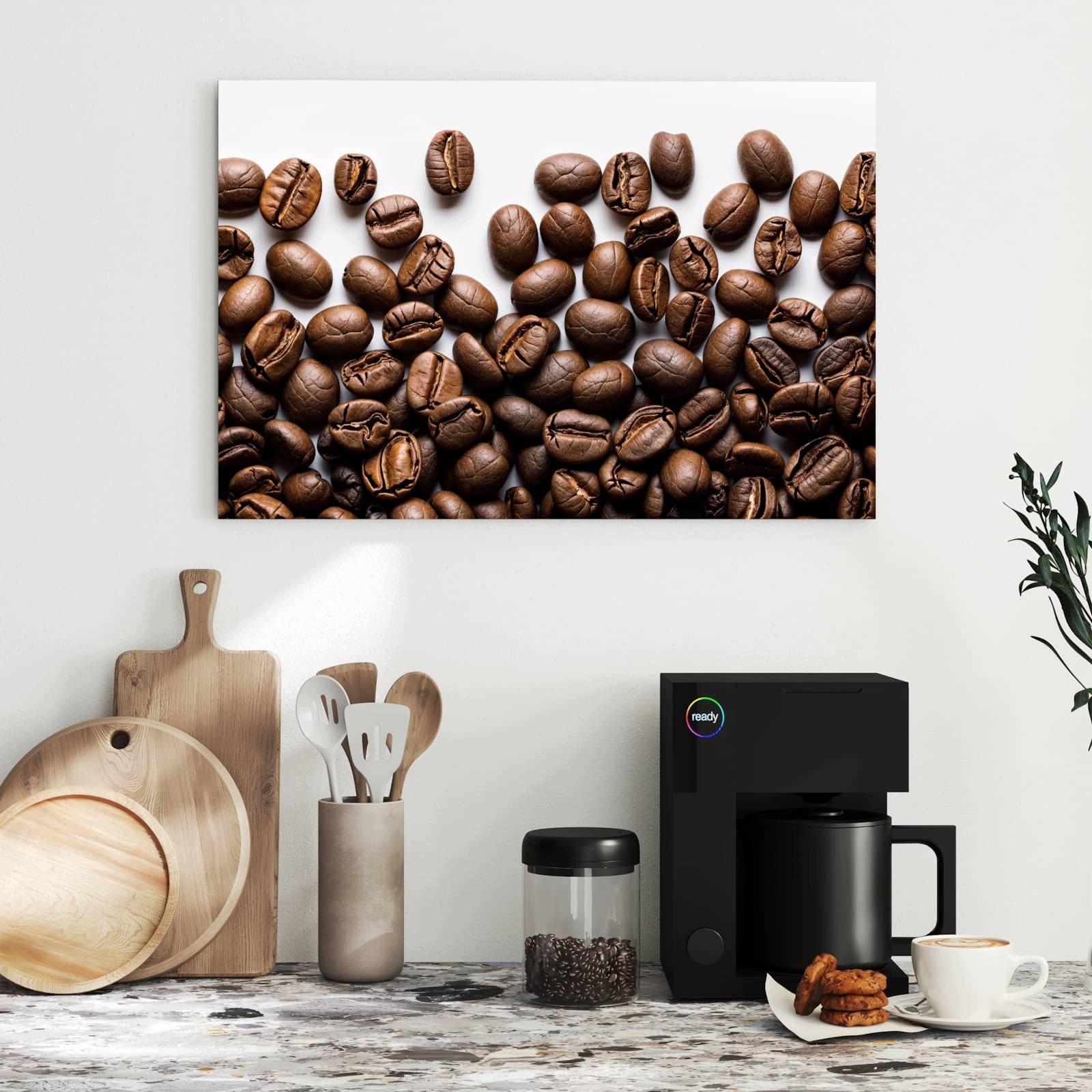 Magnetická tabule – obraz na zeď Teplá zrnka kávy | 60 × 40 cm